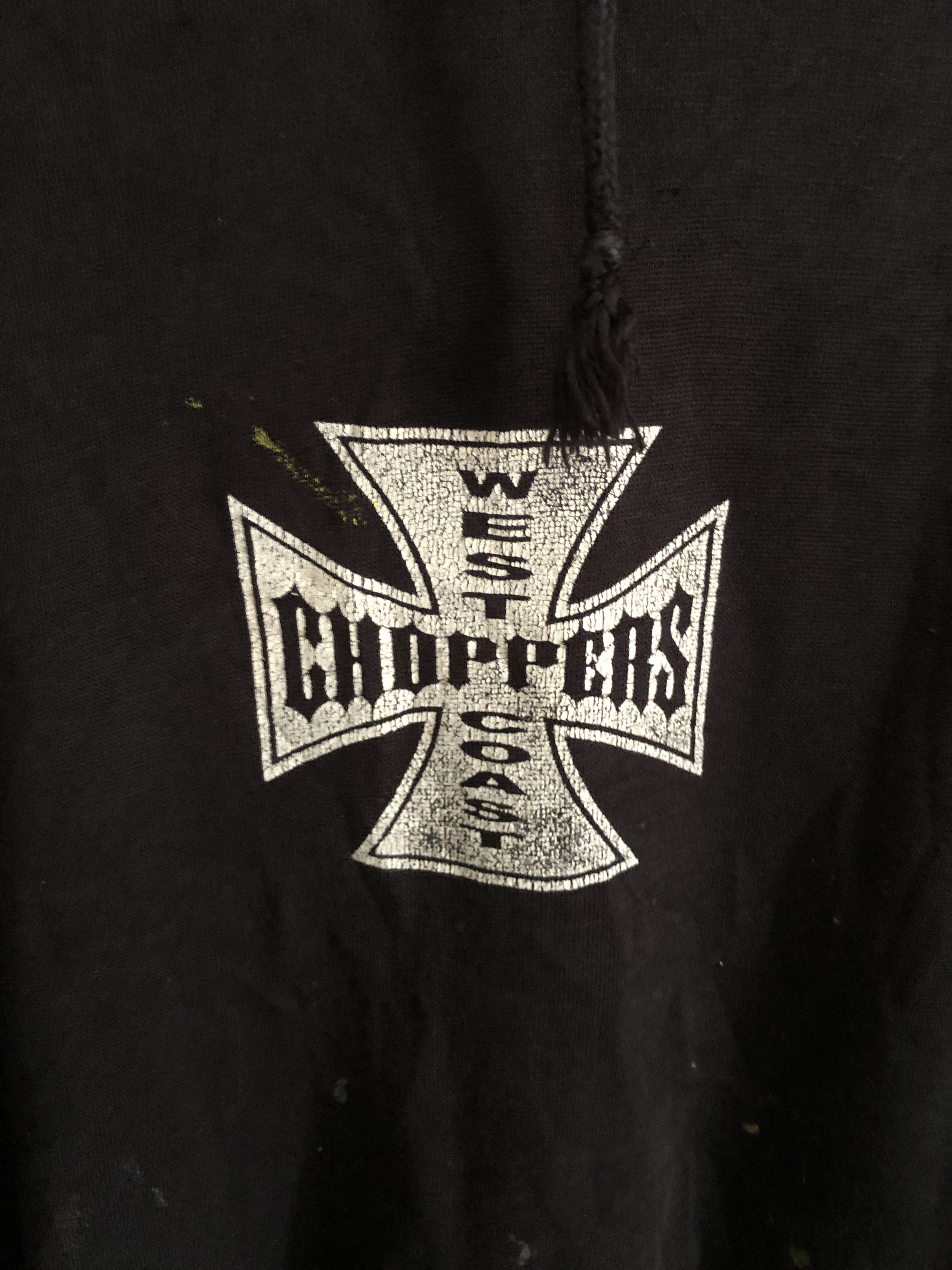 West Coast Choppers Vintage West Coast Choppers Thrased Distressed Hoodie Size US XXL / EU 58 / 5 - 11 Thumbnail