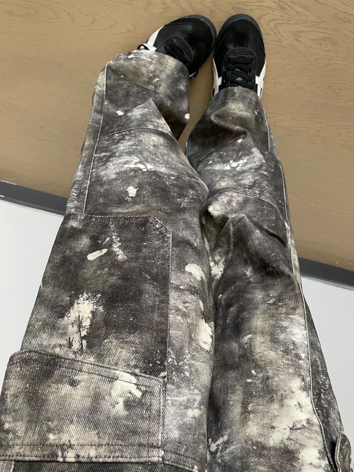 Japanese Brand Men's Retro Loose Camouflage Cargo Straight Leg Jeans Size US 32 / EU 48 - 5 Thumbnail