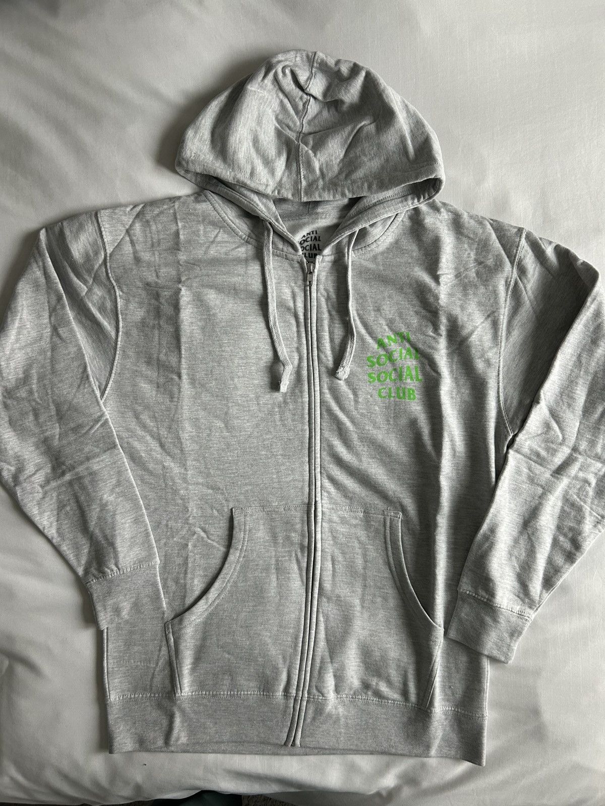 Anti Social Social Club Anti Social Social Club Zip Up Sweatshirt Grey/Electric USA Size US L / EU 52-54 / 3 - 2 Thumbnail