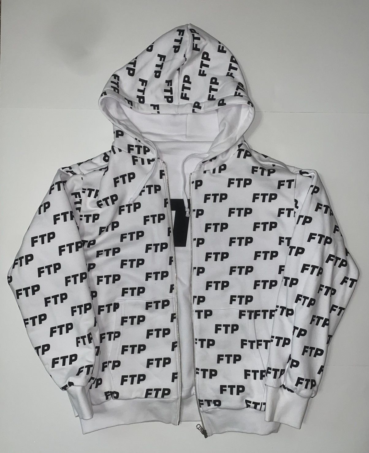 Fuck The Population FTP Reversible Zip Up (White) Size US M / EU 48-50 / 2 - 3 Thumbnail