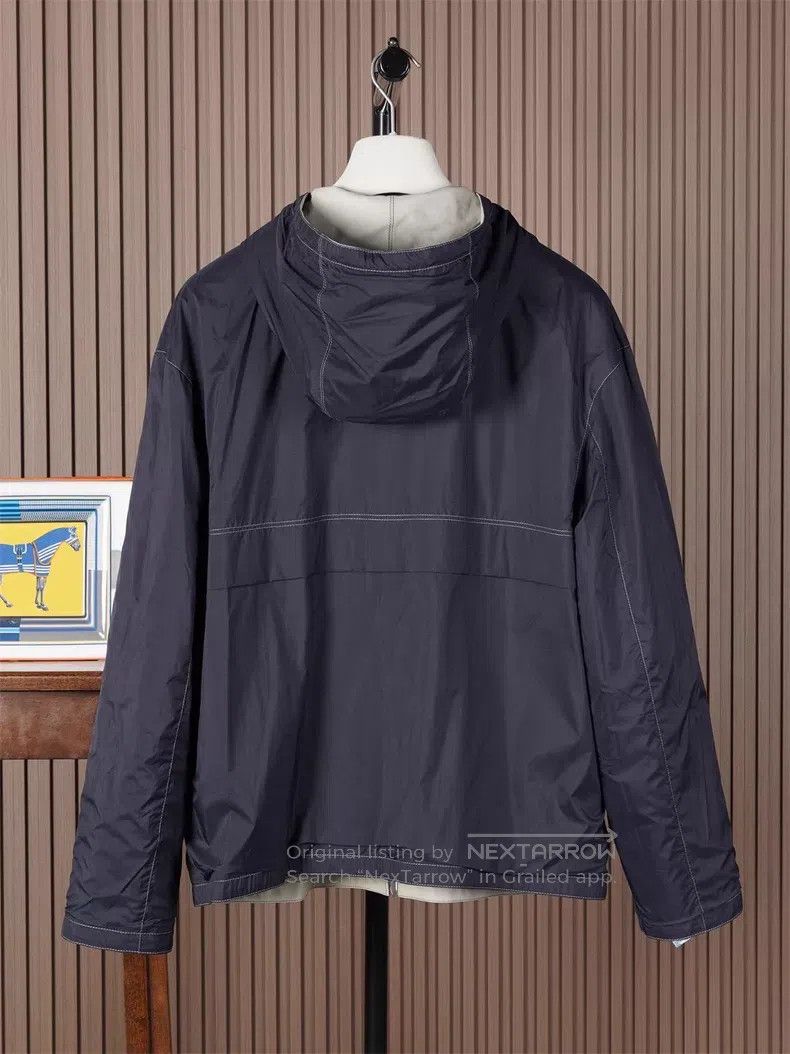 Hermes Hermes Men's Hooded Leather Jacket Size US M / EU 48-50 / 2 - 6 Thumbnail