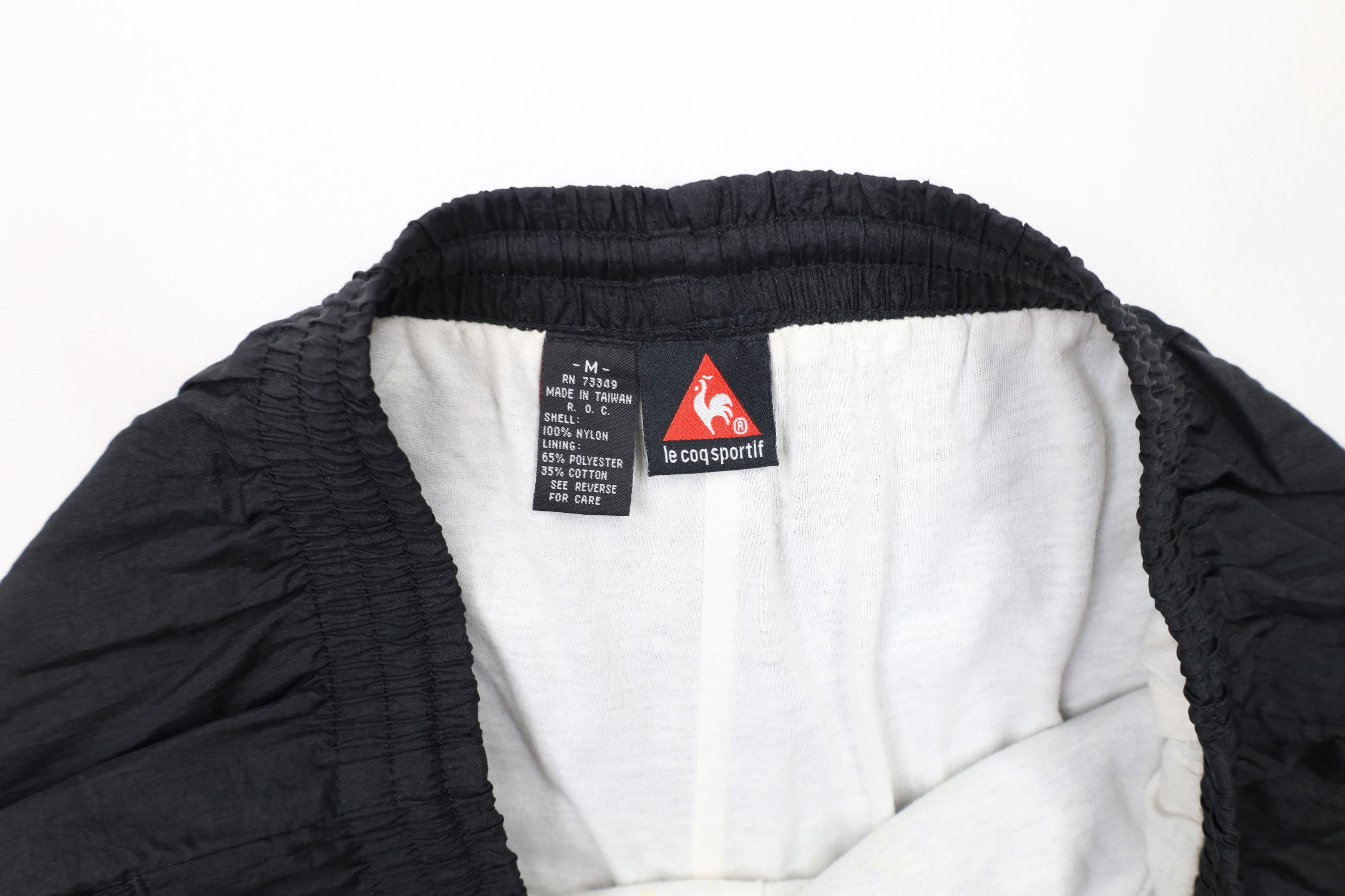 Le Coq Sportif × Vintage Vintage 90s Le Coq Sportif Soccer Lined Joggers Pants Black Size US 34 / EU 50 - 9 Thumbnail