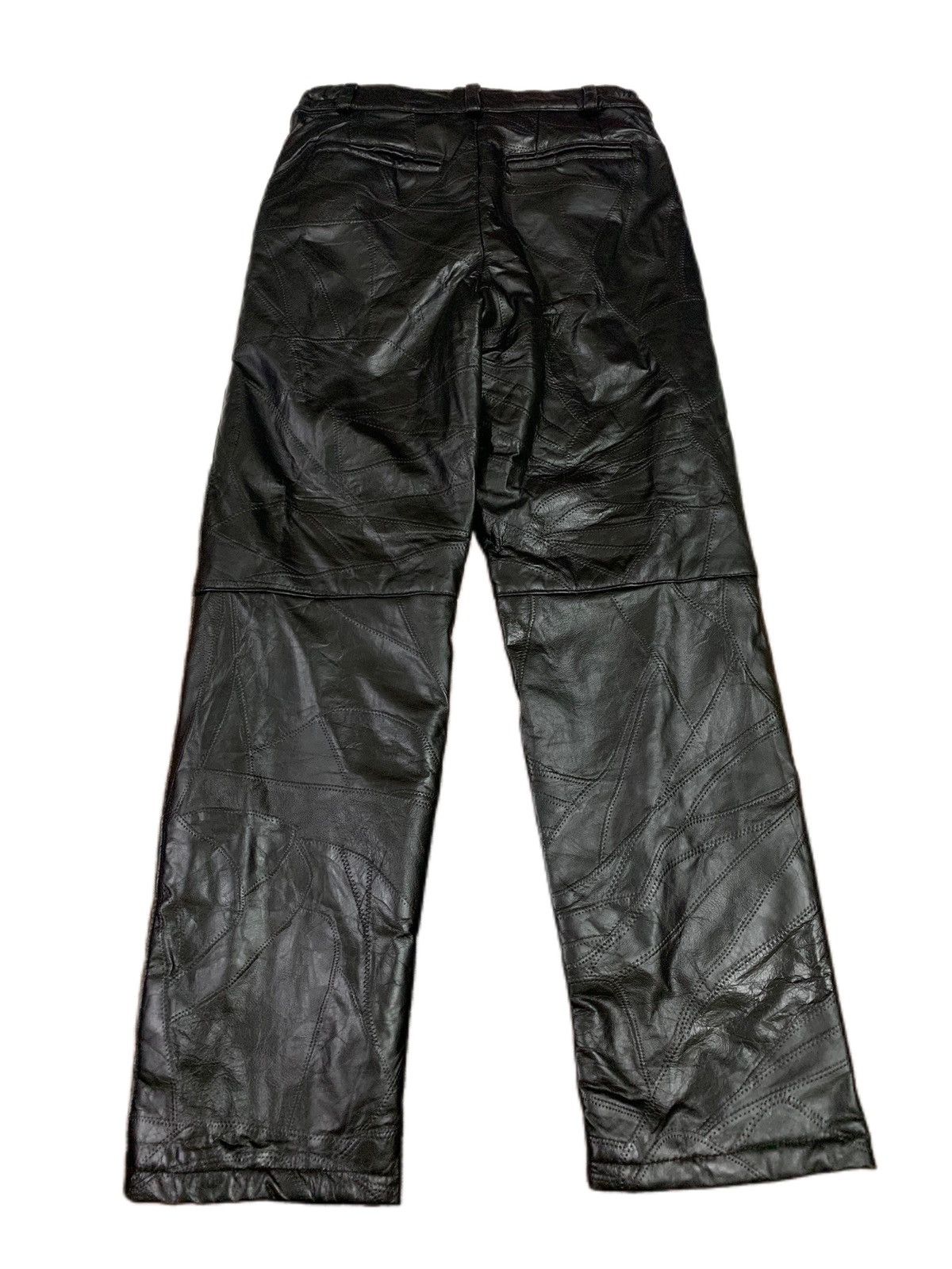 If Six Was Nine × Japanese Brand SUPER DOPE LEATHER PANT WITH CRAZY DETAILING DESIGN Size US 31 - 2 Thumbnail