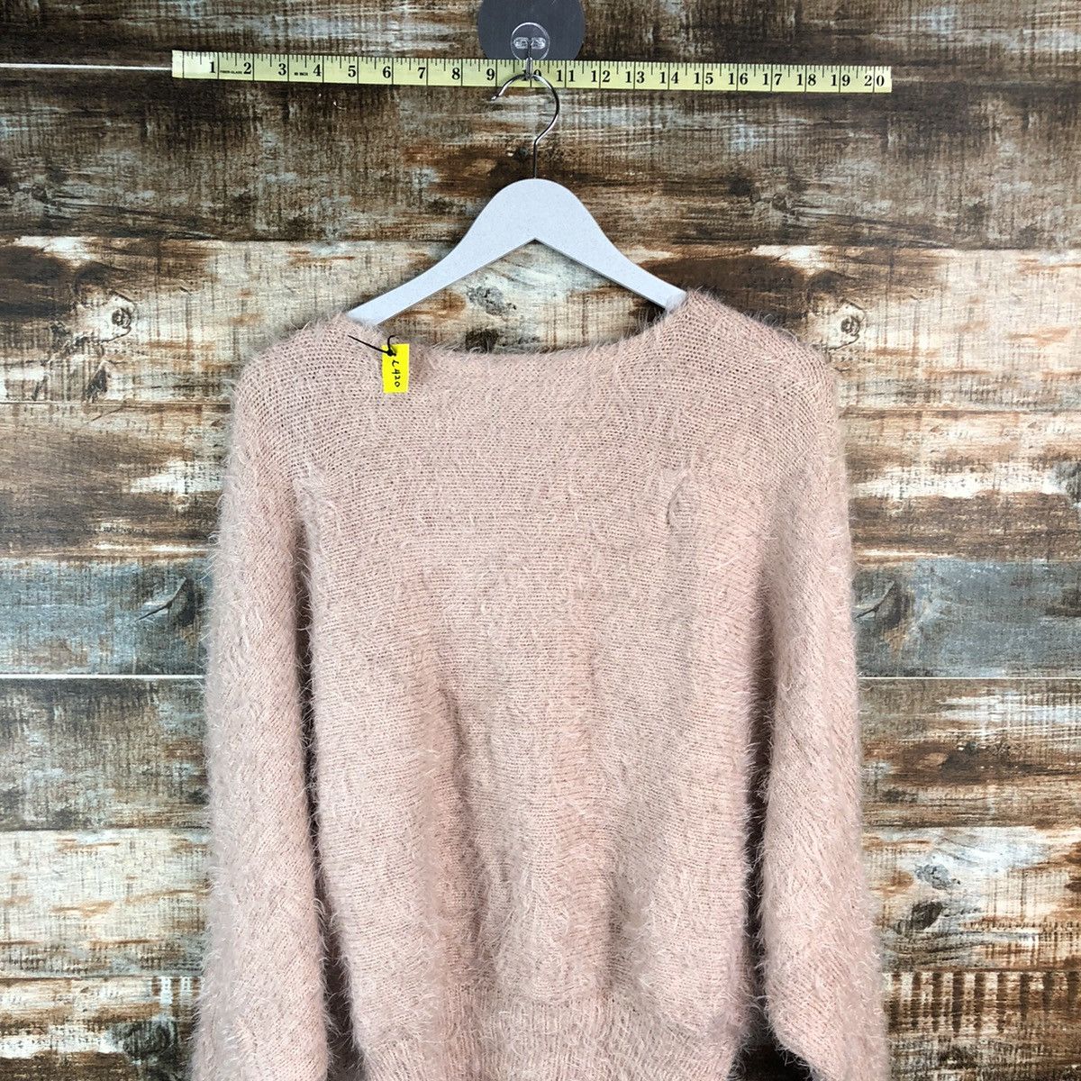 Homespun Knitwear DLL N’or Pink Mohair shaggy fur Knitwear #C420 Size XL / US 12-14 / IT 48-50 - 13 Thumbnail