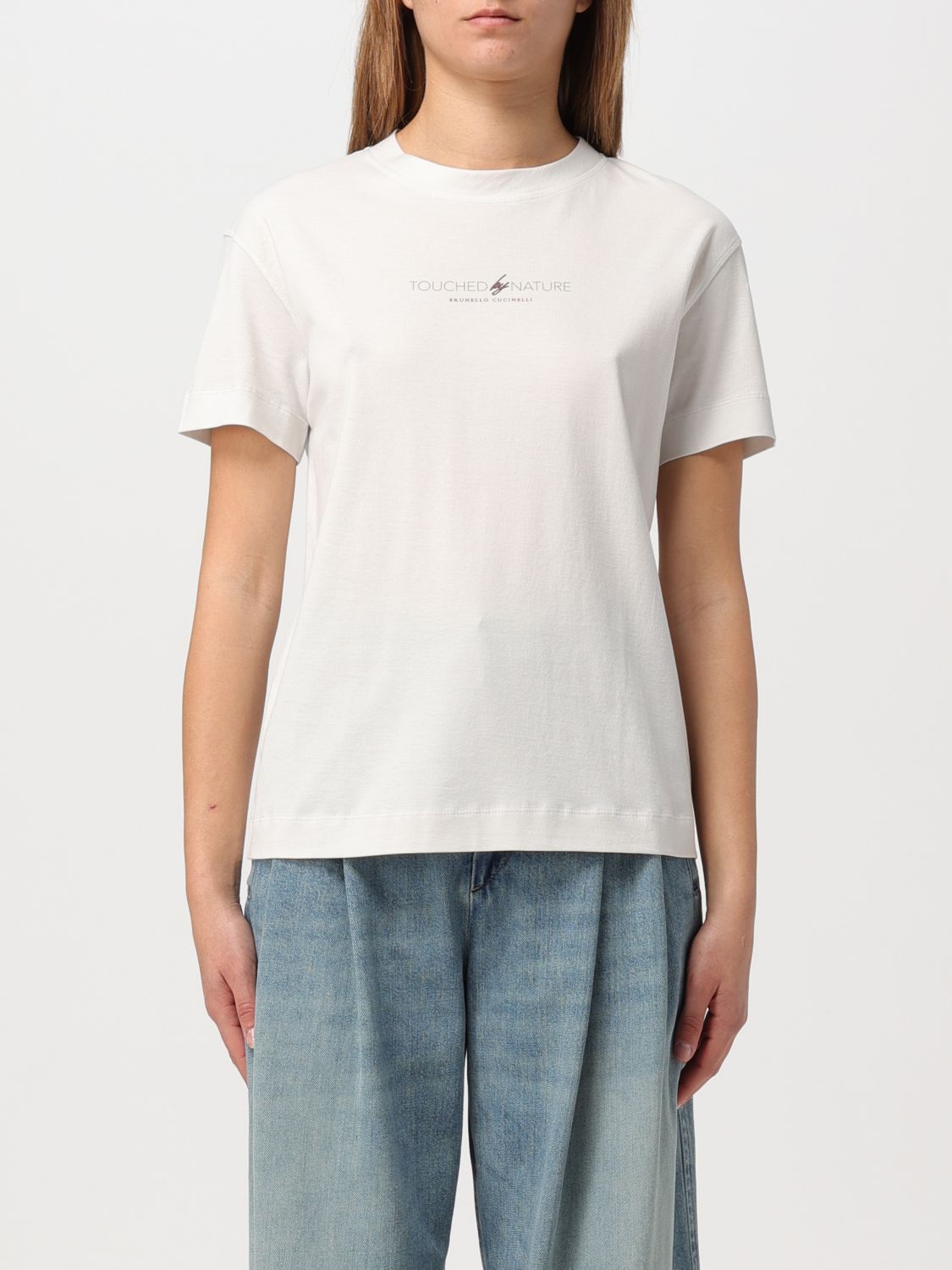 image of Brunello Cucinelli T-Shirt Woman White, Women's (Size XS)