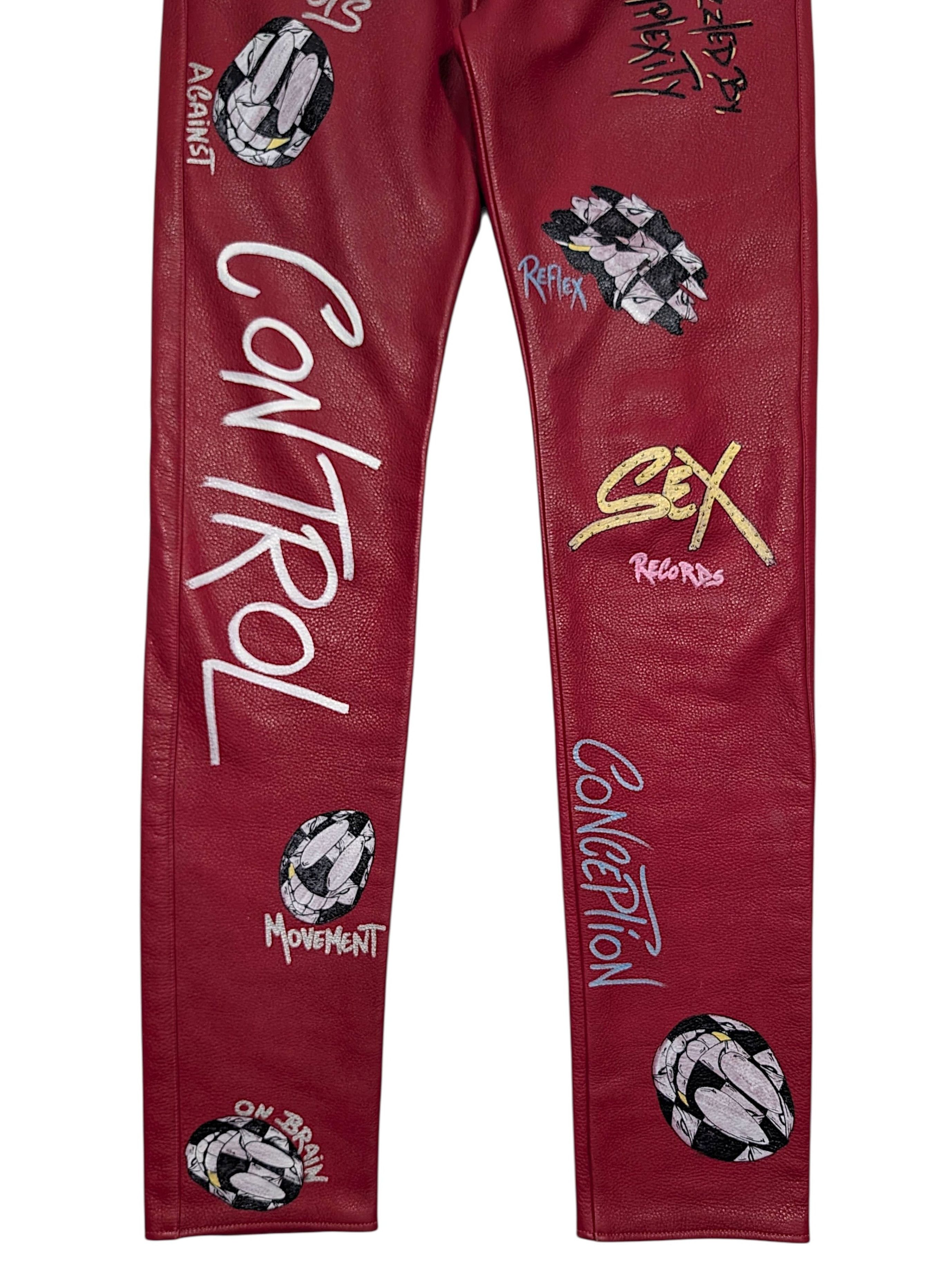 Chrome Hearts Young Thug Personal Chrome Hearts Matty Boy Leather Pants Size US 30 / EU 46 - 5 Thumbnail