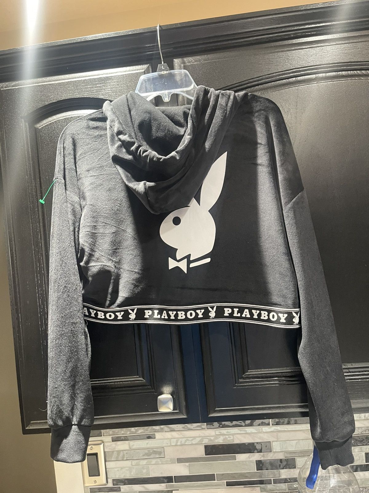 Playboy Women’s Suede Playboy Crop Top Full Zip Jacket Size Small Size S / US 4 / IT 40 - 8 Thumbnail