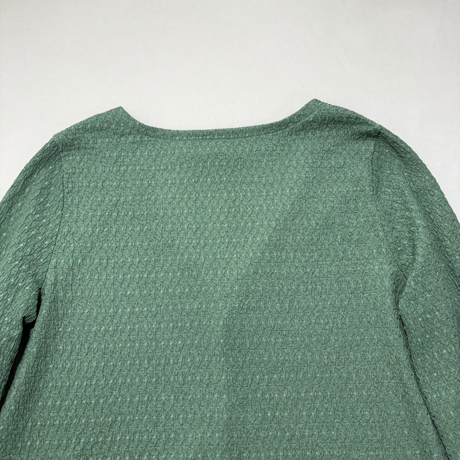 Madewell Madewell Large Crinkled Cardigan Button Up V Neck Green Size L / US 10 / IT 46 - 14 Thumbnail