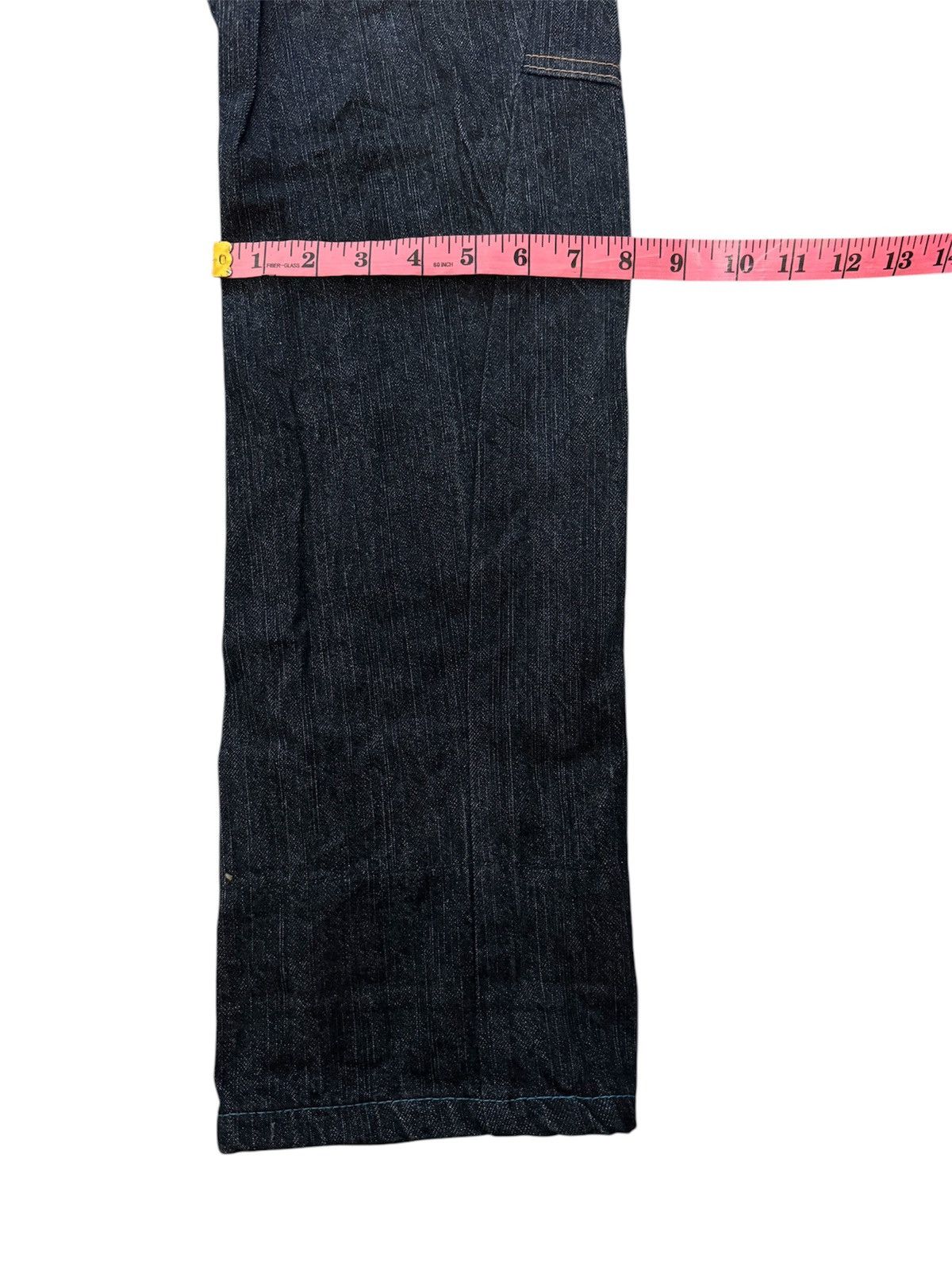 Japanese Brand JAPANESE DESIGN DOUBLE WAIST CURVED PUNK STYLE DENIM JEANS Size US 29 - 21 Thumbnail