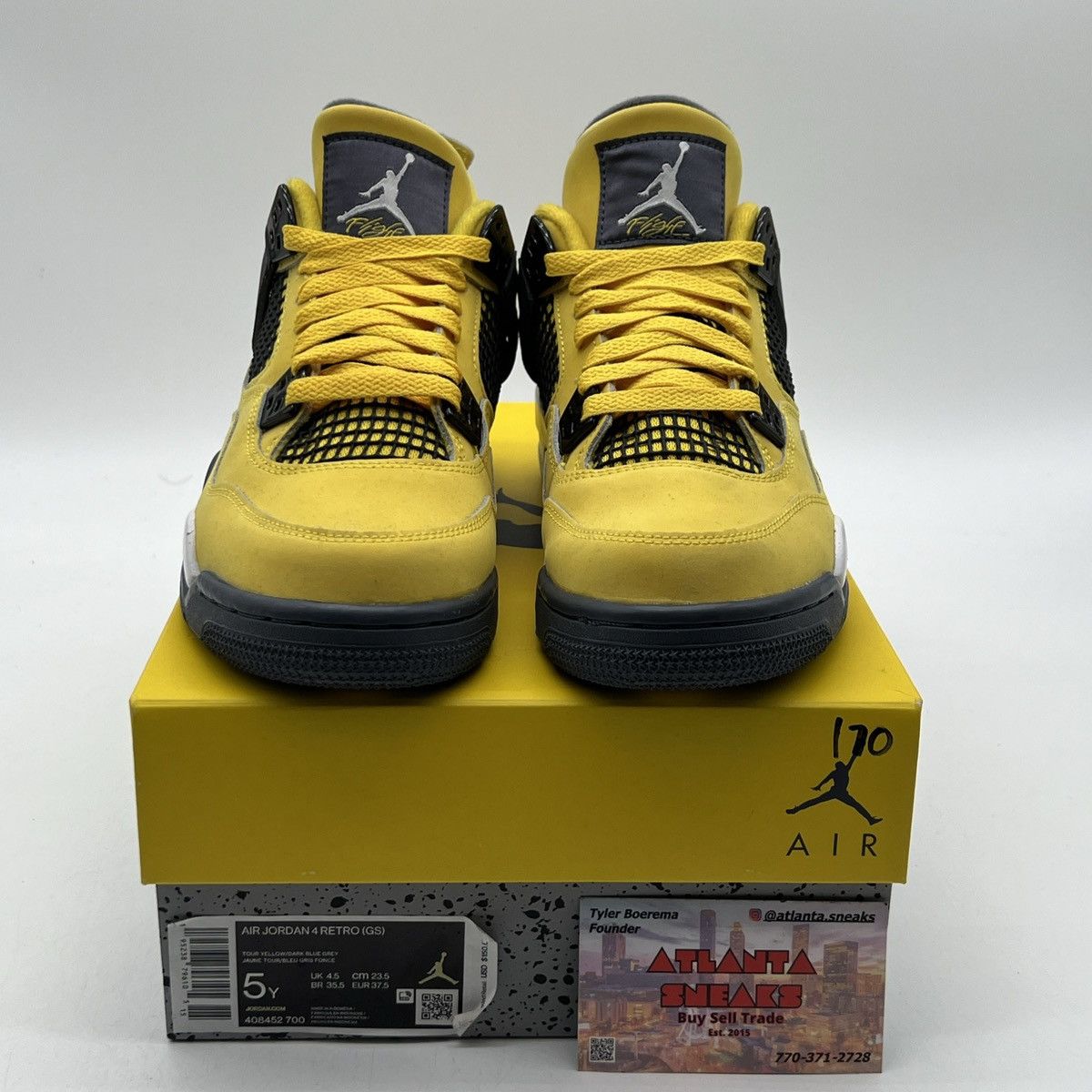 Jordan Brand Air Jordan 4 Lightning Size US 5 / EU 37 - 2 Thumbnail