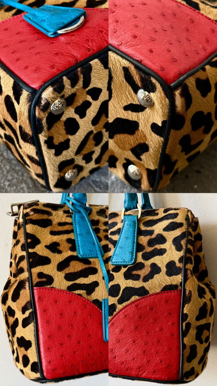 Prada Rare Prada - Galleria - Ostrich Cavallino - Hand bag Size ONE SIZE - 12 Thumbnail