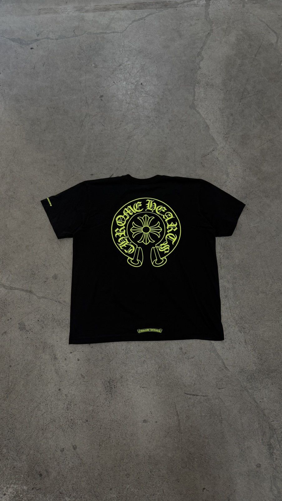 Chrome Hearts Chrome Hearts Neon Yellow Horseshoe Pocket Short Sleeve Tee Size US XL / EU 56 / 4 - 1 Thumbnail