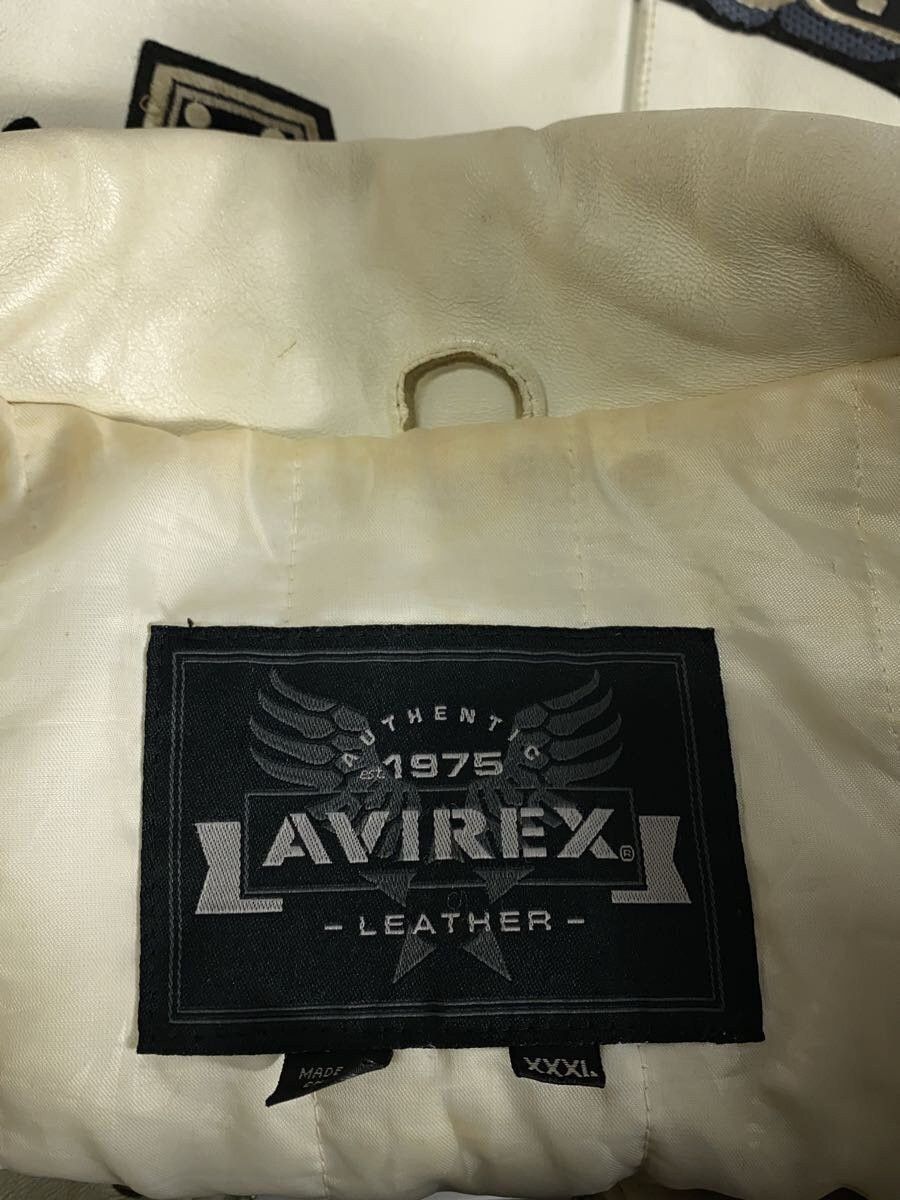 Avirex Avirex Leather Jacket Blouson White Size US XL / EU 56 / 4 - 3 Thumbnail