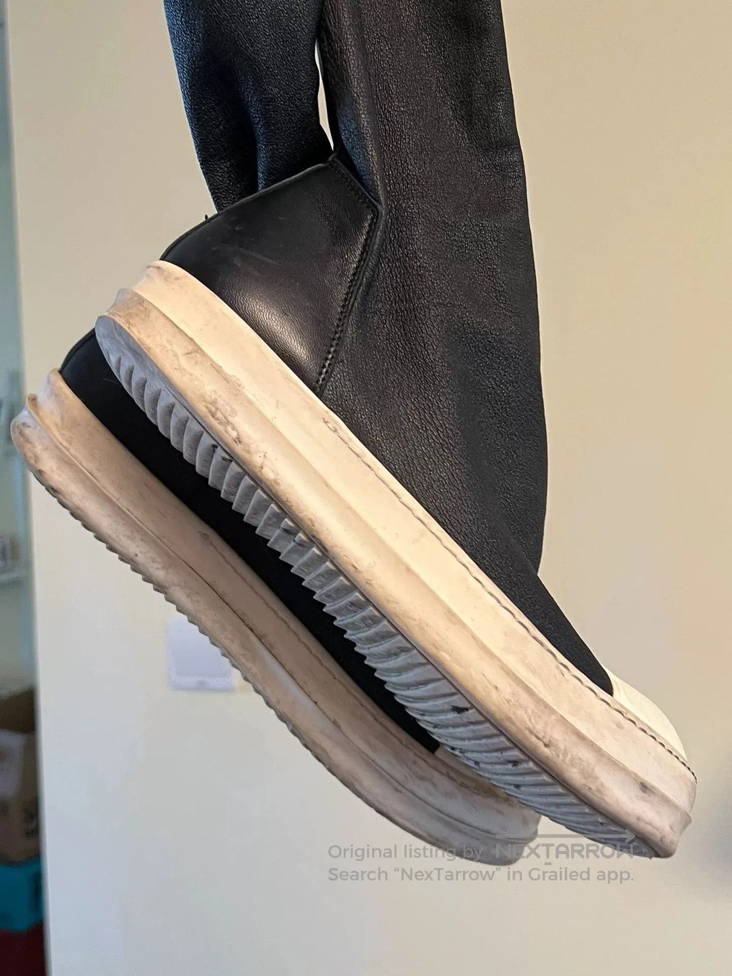 Rick Owens Rick Owens Men's Leather Boots Size 40. Size US 8 / EU 41 - 5 Thumbnail