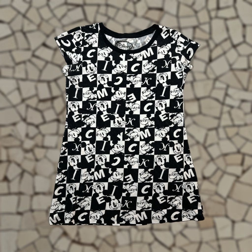 Disney Disney Mickey Mouse Multicolor All Over Print T-Shirt