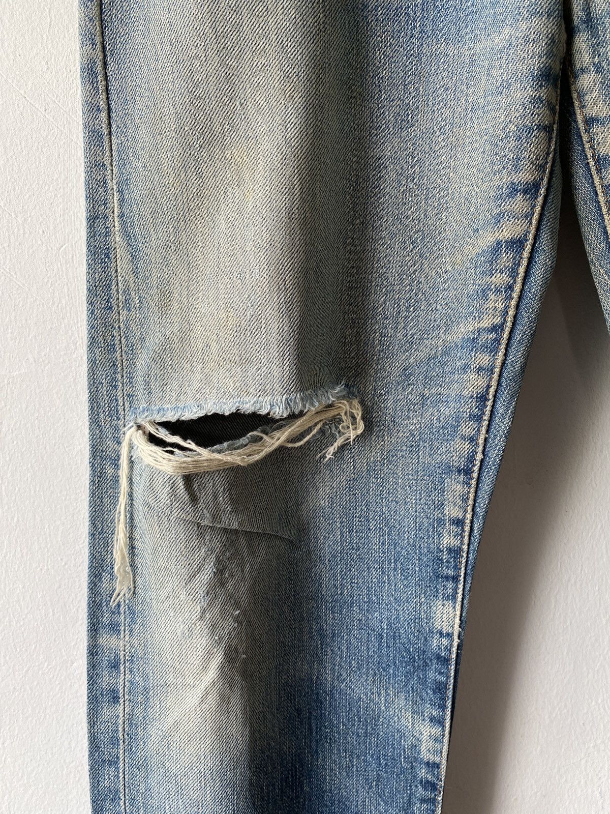 Levi's × Levi's Vintage Clothing × Vintage Vintage Levi’s 502 XX Distressed Selvedge Denim Size US 27 - 5 Thumbnail