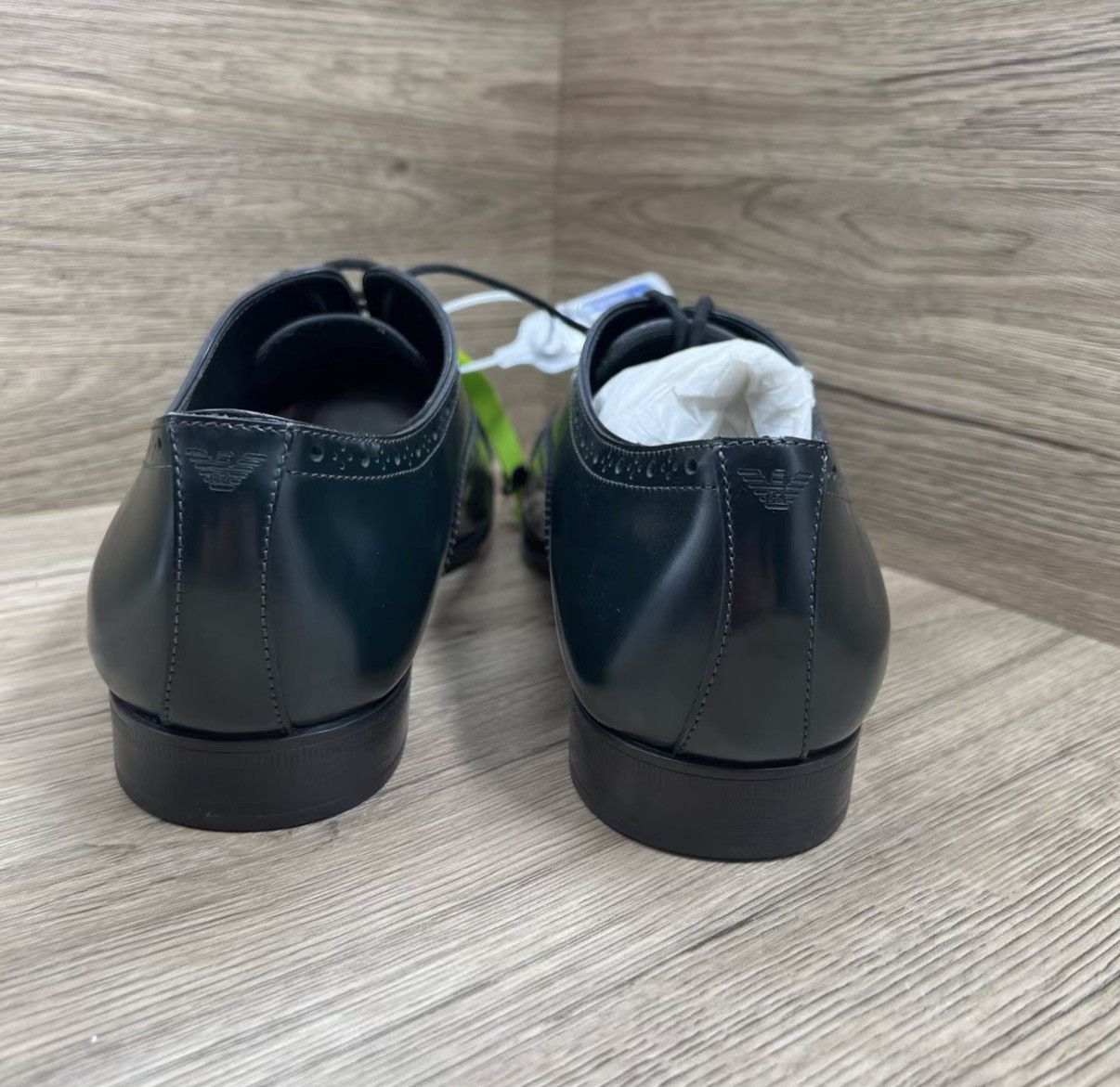 Armani Armani Green Carved Leather Shoes J41 Size US 9.5 / EU 42-43 - 6 Thumbnail