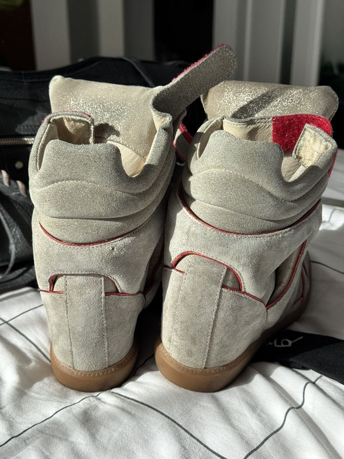 Isabel Marant Rare Isabel Marant Bekett sneakers shoes beige Suede Wedge Size US 7 / IT 37 - 16 Thumbnail