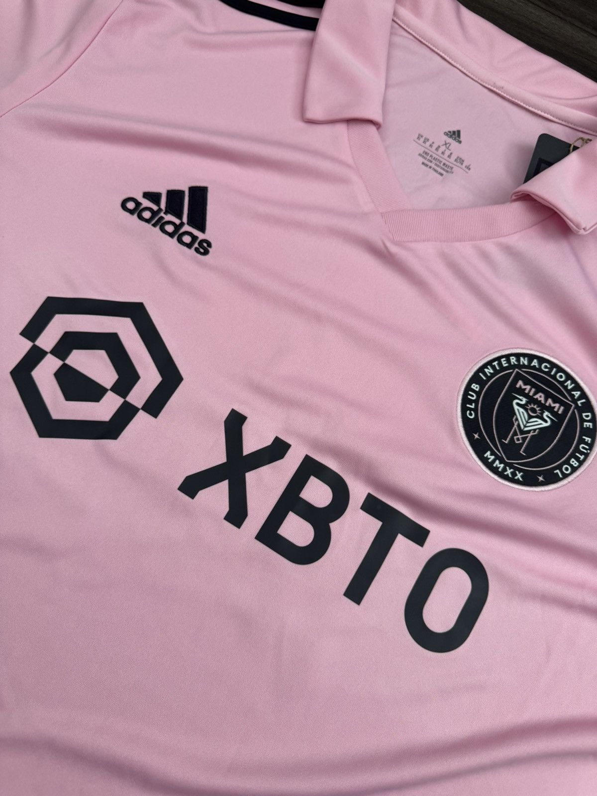 Adidas Adidas Inter Miami CF 22/23 Lionel Messi 10 Home Pink Jersey Size US XL / EU 56 / 4 - 3 Thumbnail