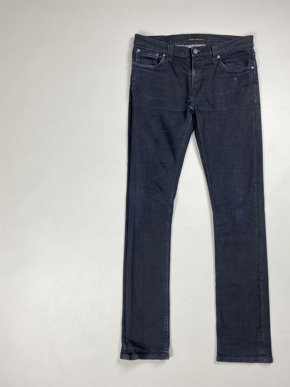 Nudie Jeans Nudie Jeans Co Tube Tom Org. Back In Black men’s jeans Size US 31 - 2 Thumbnail