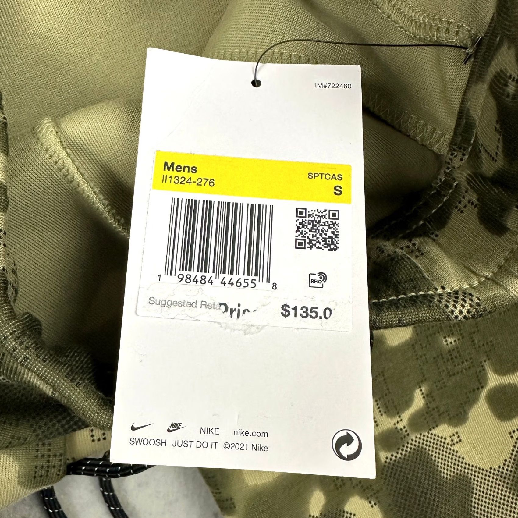 Nike Nike Tech Fleece Pants Men Small Green Camo Drawstring Tapered Jogger S Size US 29 - 5 Thumbnail