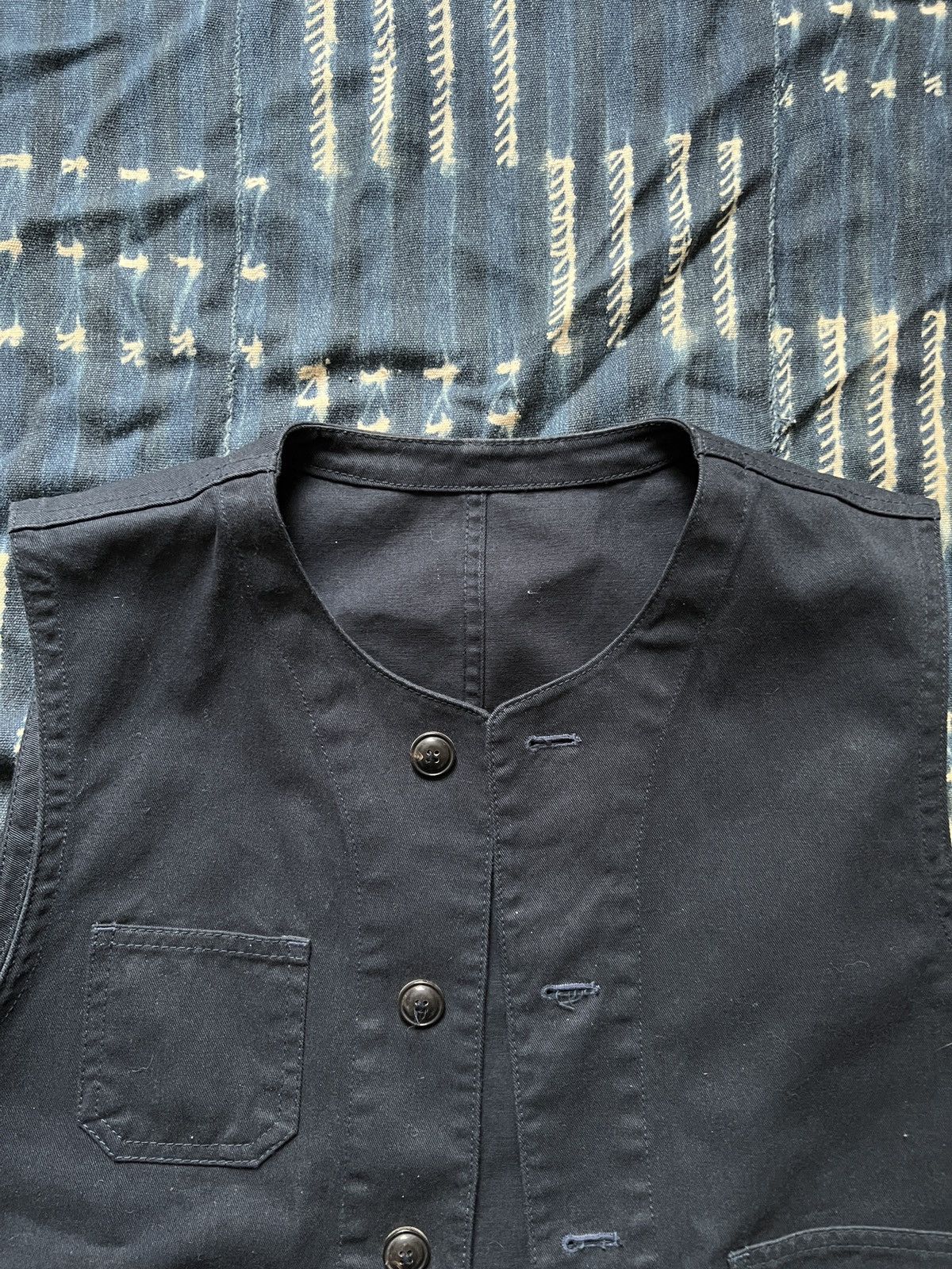 Vintage American Workwear Twill Vest M RRL Polo Kapital Size US M / EU 48-50 / 2 - 3 Thumbnail