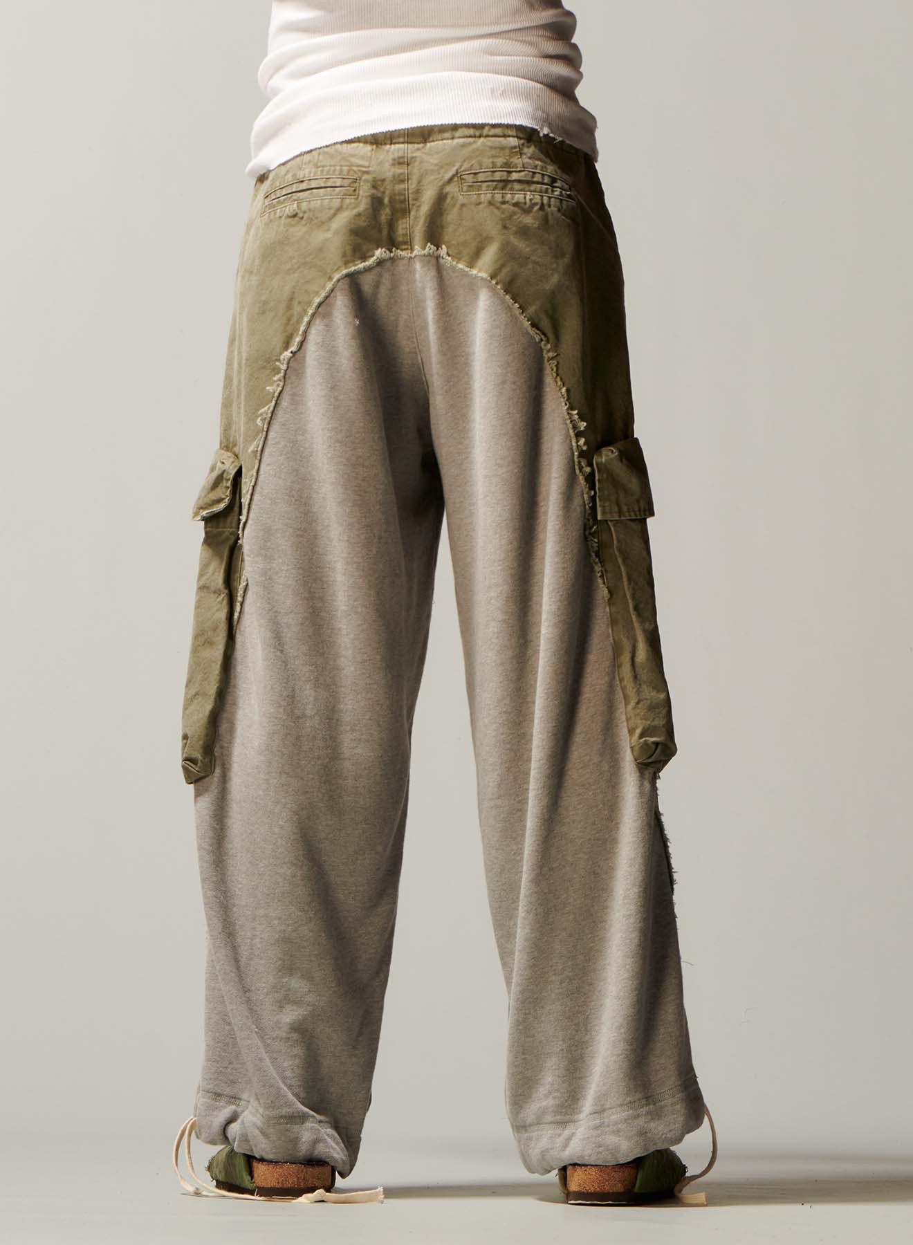 Greg Lauren Greg Lauren Army/ Heather Wide Leg Pants Size US 30 / EU 46 - 3 Thumbnail