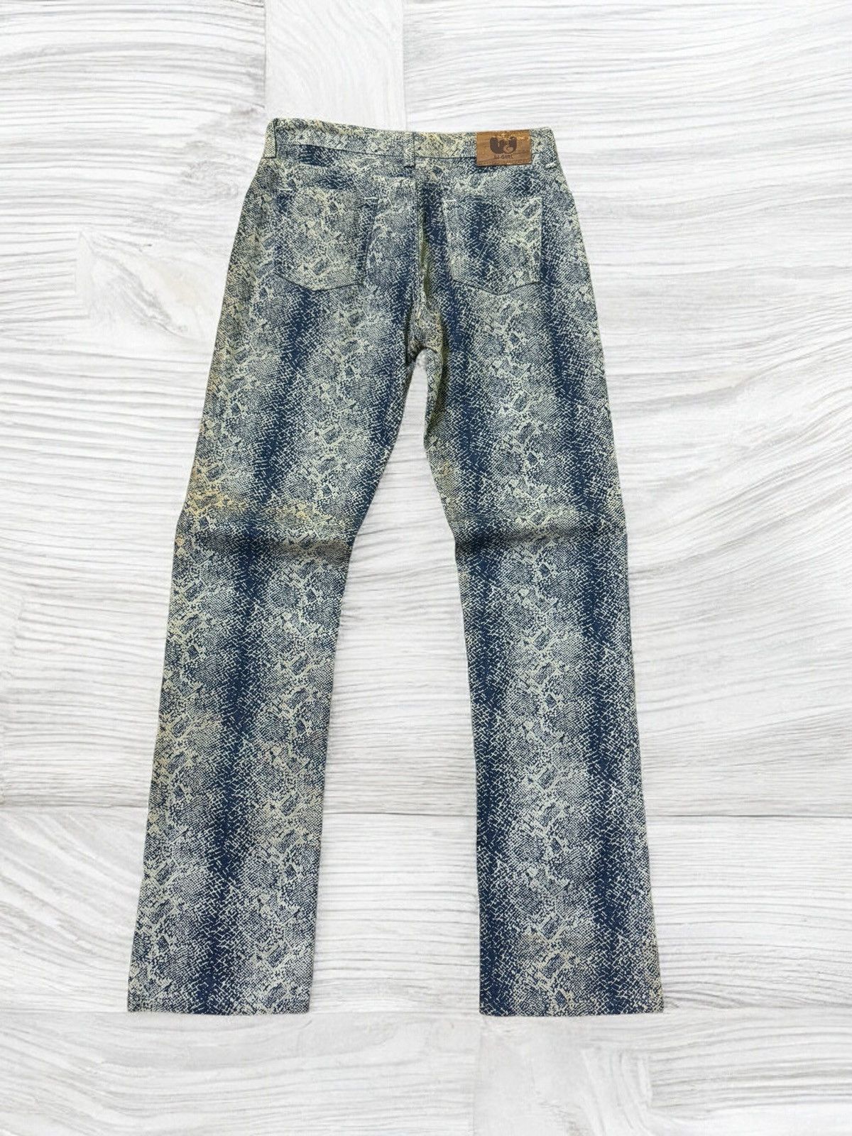 Hysteric Glamour × Japanese Brand × Wrangler Wrangler W-Girl Snake Design Full Print Distressed Pants Size US 27 - 2 Thumbnail
