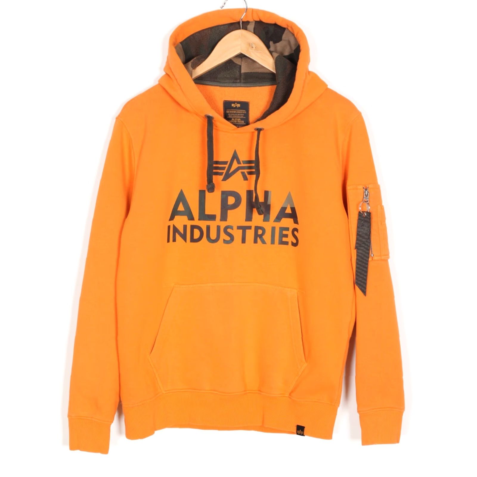 Alpha Industries ALPHA INDUSTRIES Pullover Hoodie Men M Orange Camouflage Logo Hoodie Mens Size M Vintage No (adjusted to fit constraints) Size US M / EU 48-50 / 2 - 2 Thumbnail