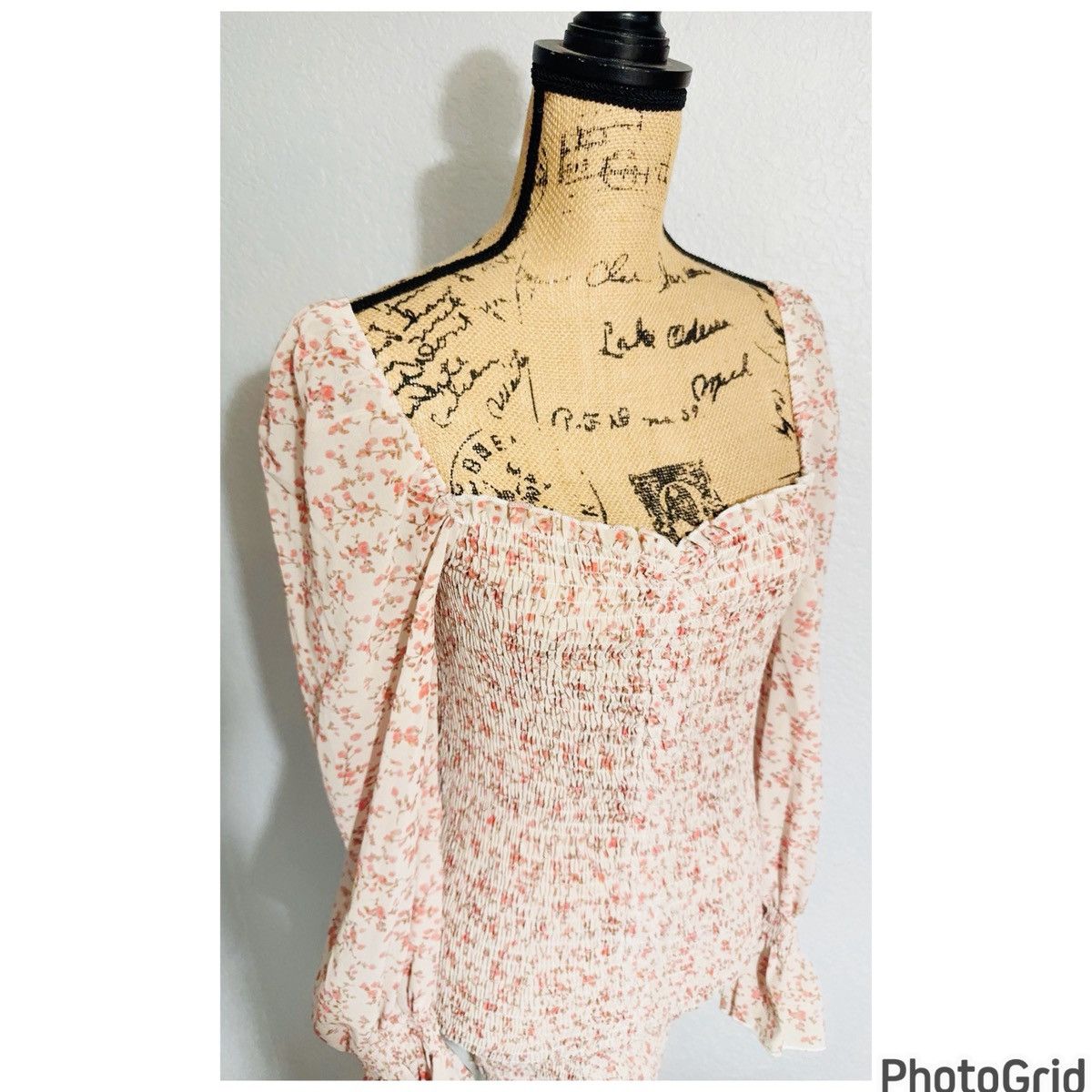 PRINCESS POLLY Princess Polly Floral Puff Sleeve Dress Size L / US 10 / IT 46 - 5 Thumbnail