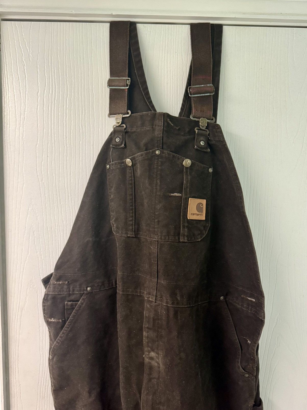 Carhartt Worn-in Carhartt Overalls in dark brown Size US 42 / EU 58 - 2 Thumbnail