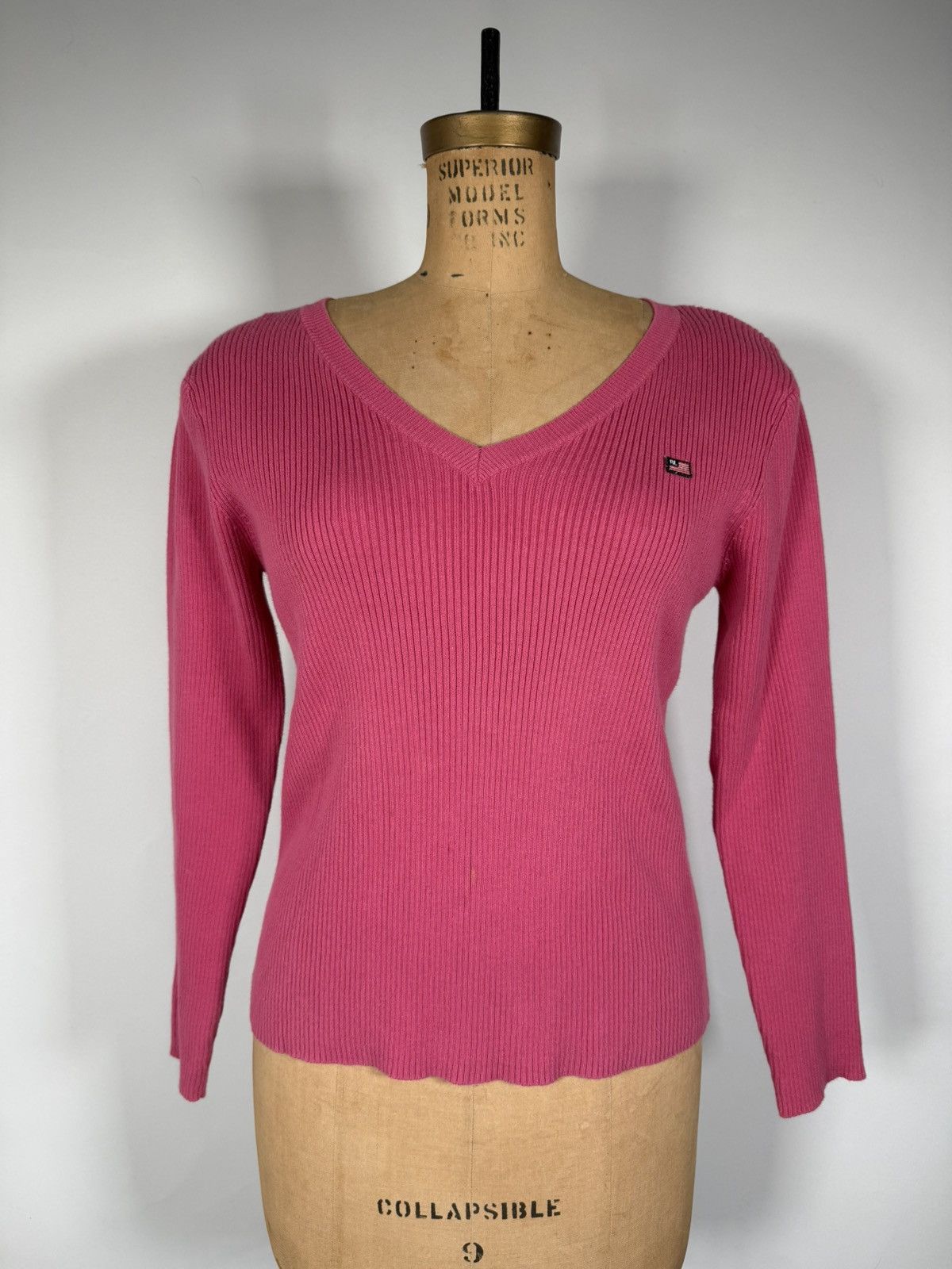 Polo Ralph Lauren Vintage Polo Jeans Co. Ralph Lauren Ribbed V-Neck Sweater Size L / US 10 / IT 46 - 1 Thumbnail