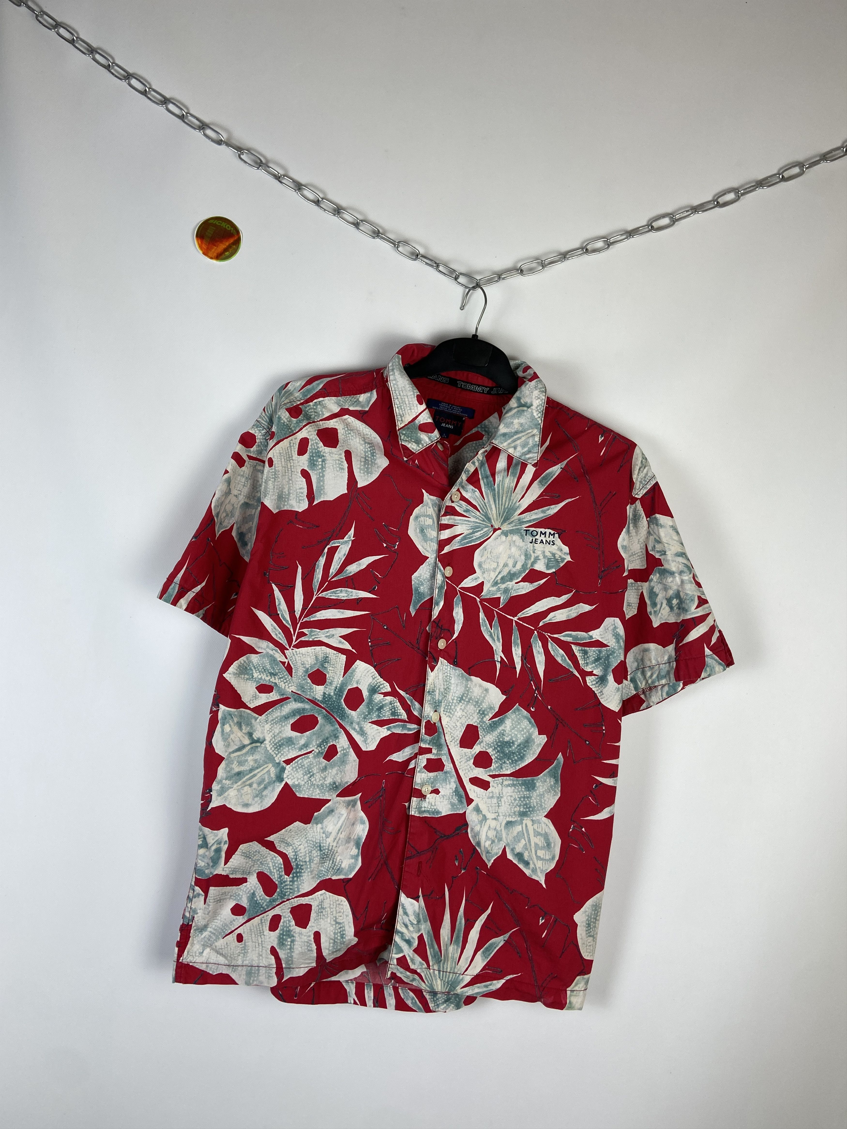 Tommy Hilfiger Vintage Tommy Hilfiger Crazy Aloha Hawaiian Shirt Size US L / EU 52-54 / 3 - 2 Thumbnail