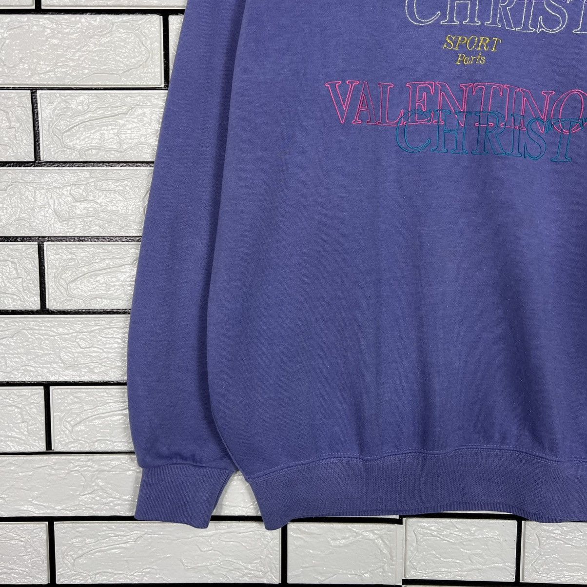 Vintage VALENTINO CHRISTY Big Logo Crewneck Sweatshirt #4099-C186 Size US L / EU 52-54 / 3 - 6 Thumbnail
