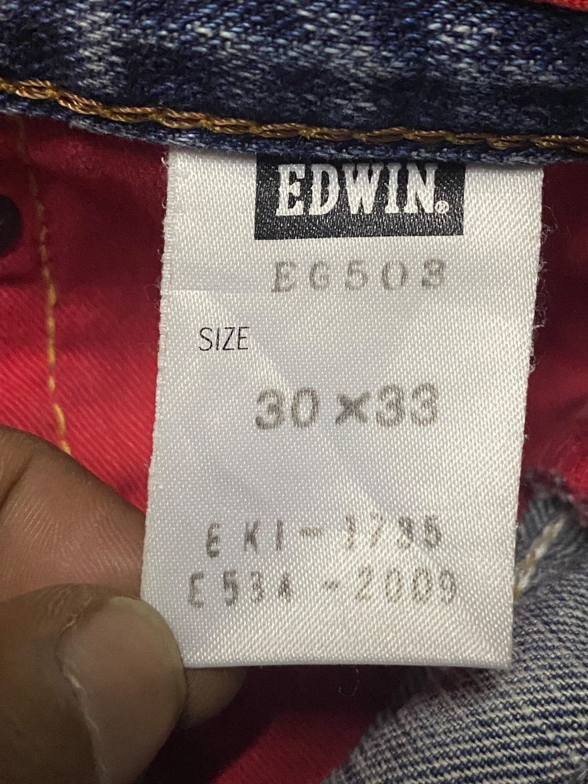 Junya Watanabe Vintage Edwin EG 503 Light Wash Distressed Baggy Jeans Size US 32 / EU 48 - 17 Thumbnail