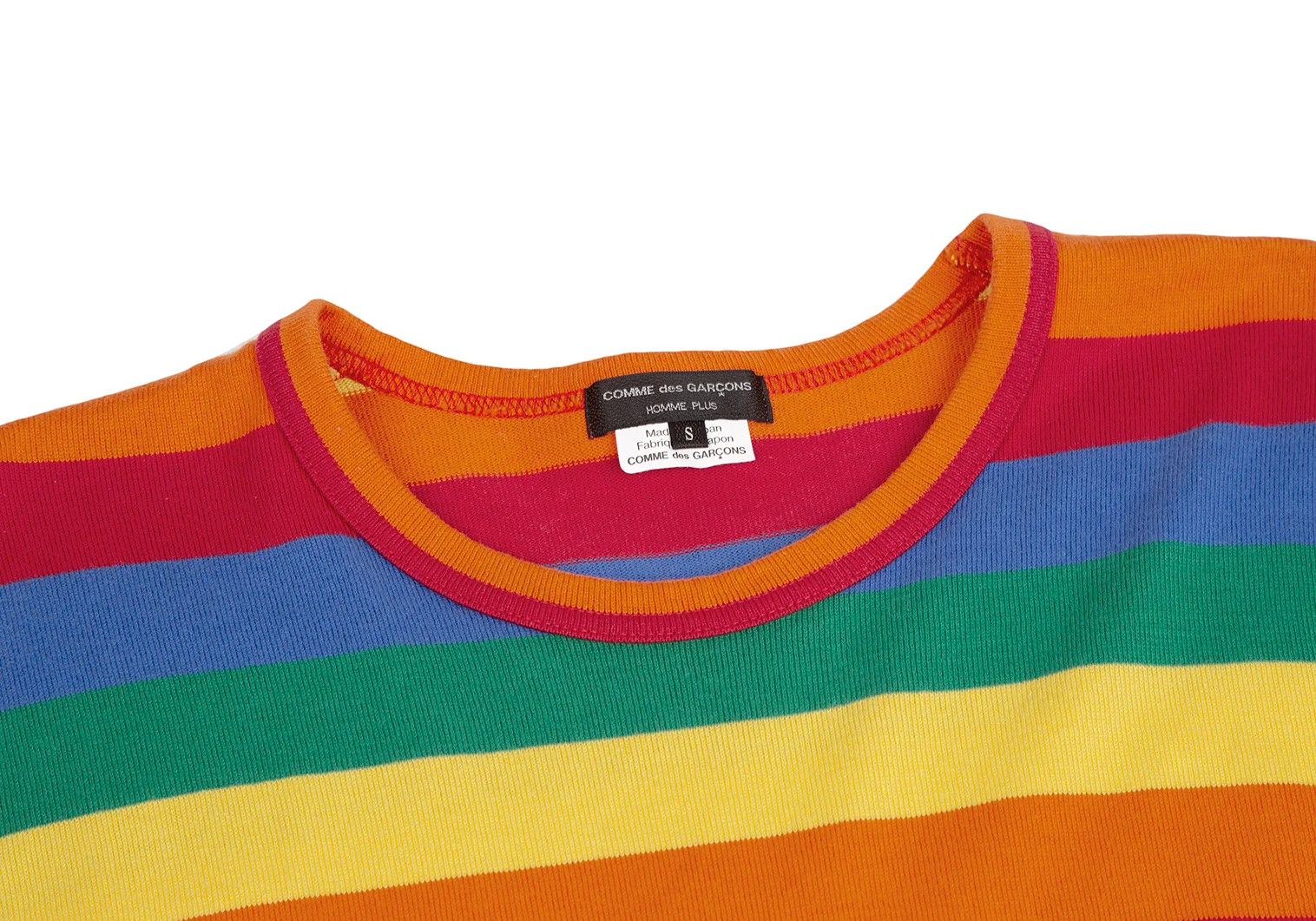 Comme des Garcons Homme Plus Back Cutting Stripe Long Sleeve T-Shirt Multi S Size US S / EU 44-46 / 1 - 6 Thumbnail