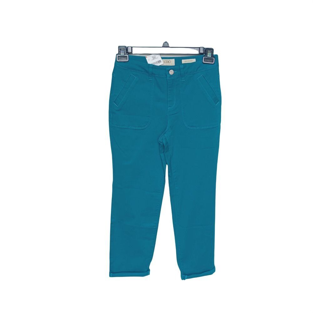 Gloria Vanderbilt Women Pant Sz 4 Logo By Lori Goldstein Stretch Twill Boyfrie Size 27" / US 4 / IT 40 - 3 Thumbnail
