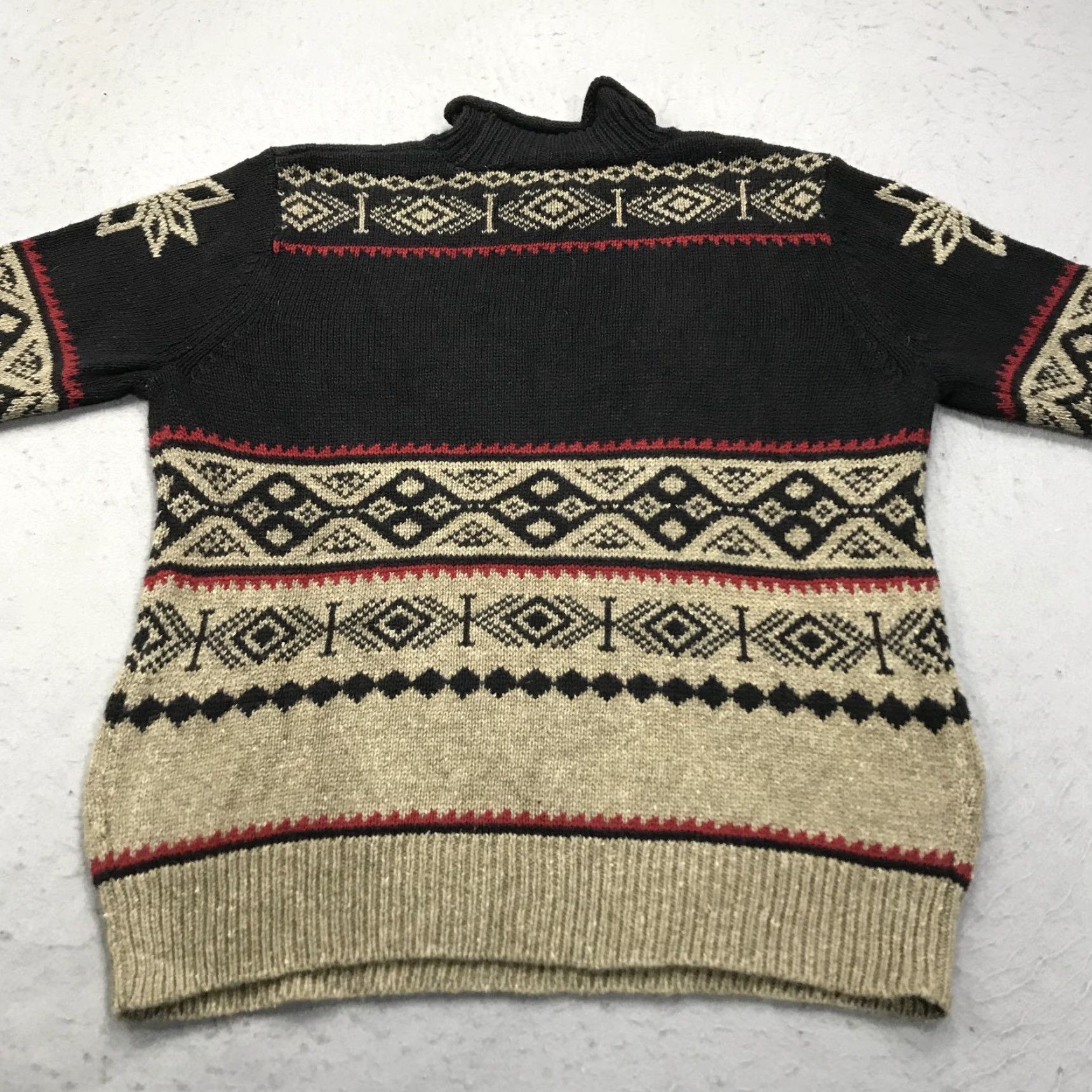 Evan Picone VINTAGE Evan Picone Sweater Womens Large Reindeer Grandma Roll Neck Holiday Knit Size L / US 10 / IT 46 - 5 Thumbnail