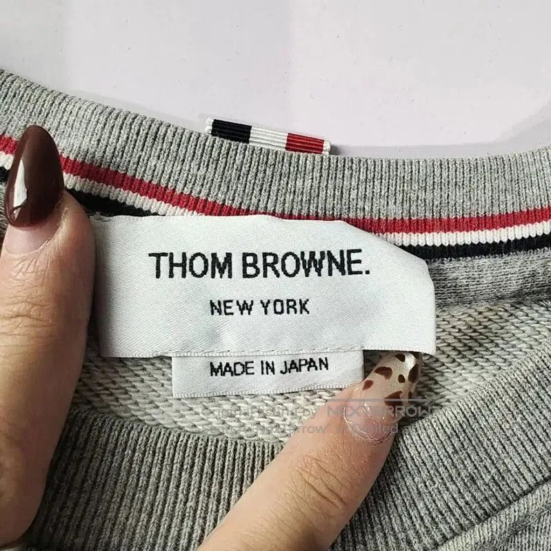 Thom Browne Thom Browne Gray Cotton Women's Sweatshirt . Size L / US 10 / IT 46 - 3 Thumbnail