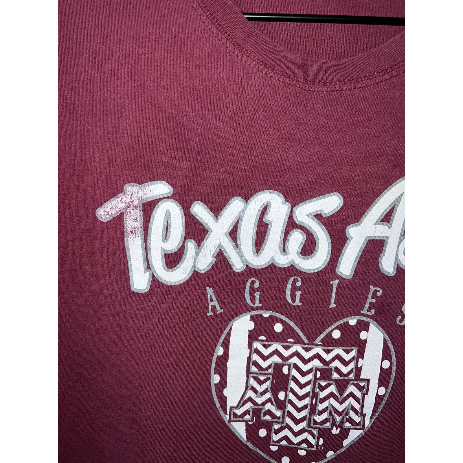 Gildan Vintage Texas A&M Aggies Shirt ATM University College Maroon Size US L / EU 52-54 / 3 - 3 Thumbnail