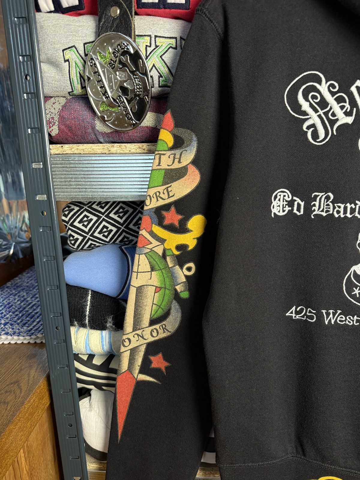 Ed Hardy Ed Hardy New York Skull Embroidered Logo Love Zip Hoodie Size US M / EU 48-50 / 2 - 11 Thumbnail