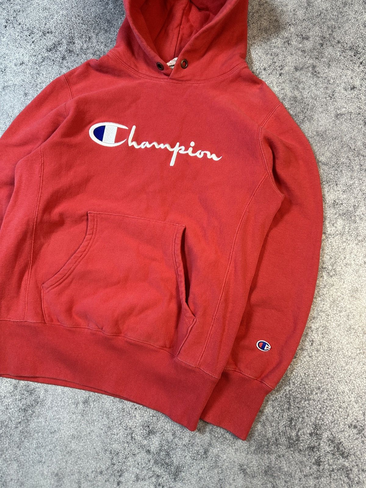 Champion × Vintage Champion Big Logo Hoodie Streetwear Rare Casual L USA Style Size US L / EU 52-54 / 3 - 2 Thumbnail