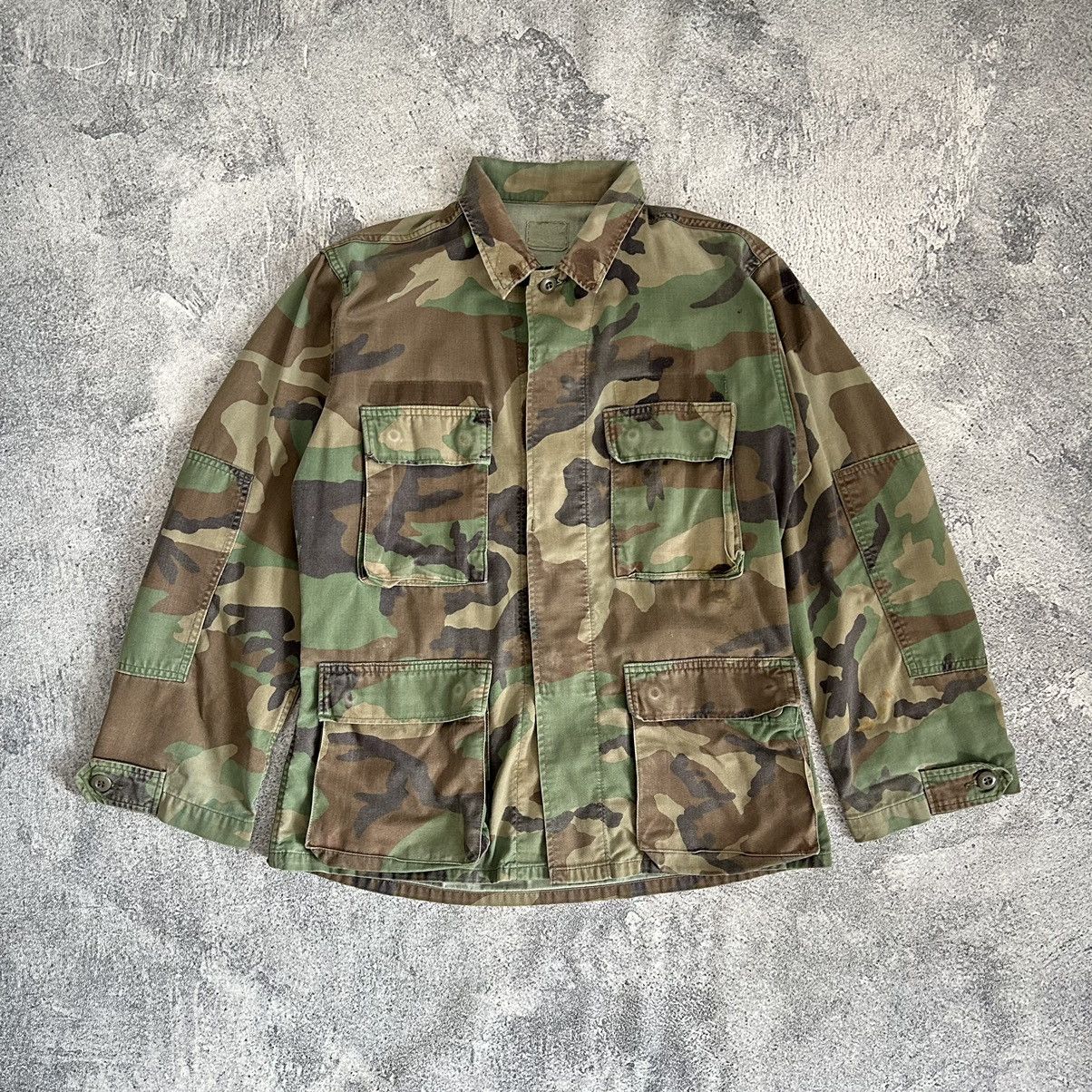 Other Vintage Sun Faded Military Shirt Woodland Size US M / EU 48-50 / 2 - 1 Thumbnail