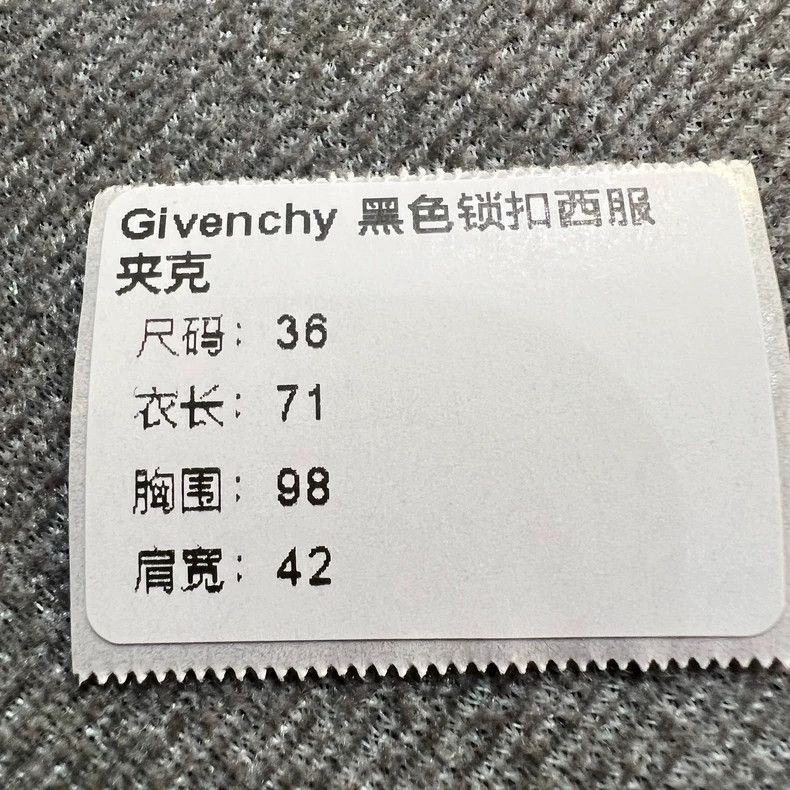 Givenchy Givenchy Size36 Black Buckle Suit Jacket Size US M / EU 48-50 / 2 - 7 Thumbnail