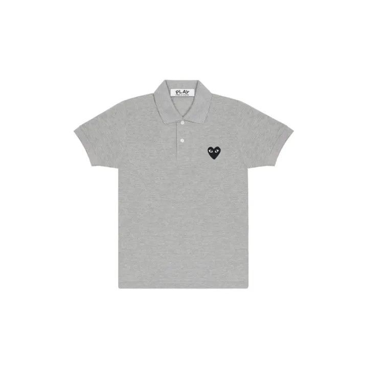 Comme des Garcons Comme des Garçons Play Women's Gray Polo Shirt 0079 Size M / US 6-8 / IT 42-44 - 1 Thumbnail