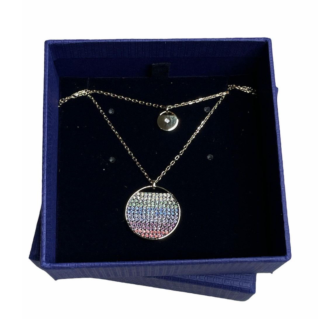 Swarovski Swarovski Ginger Double Layered Rainbow Pendant Necklace Size ONE SIZE - 4 Thumbnail