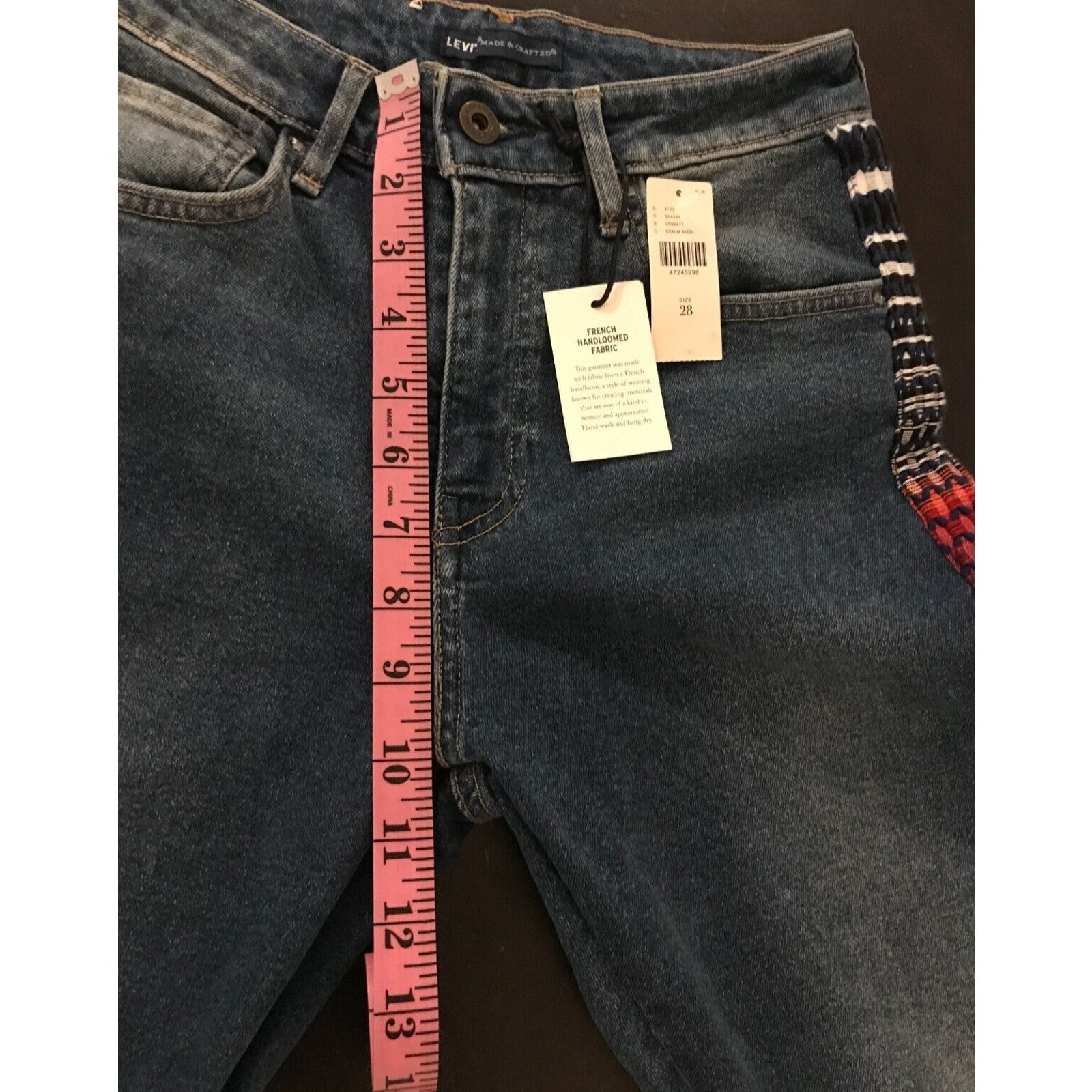 Levi's Anthropologie Levi's 721 High-Rise Skinny Embroidered Jeans Size 28" / US 6 / IT 42 - 10 Thumbnail