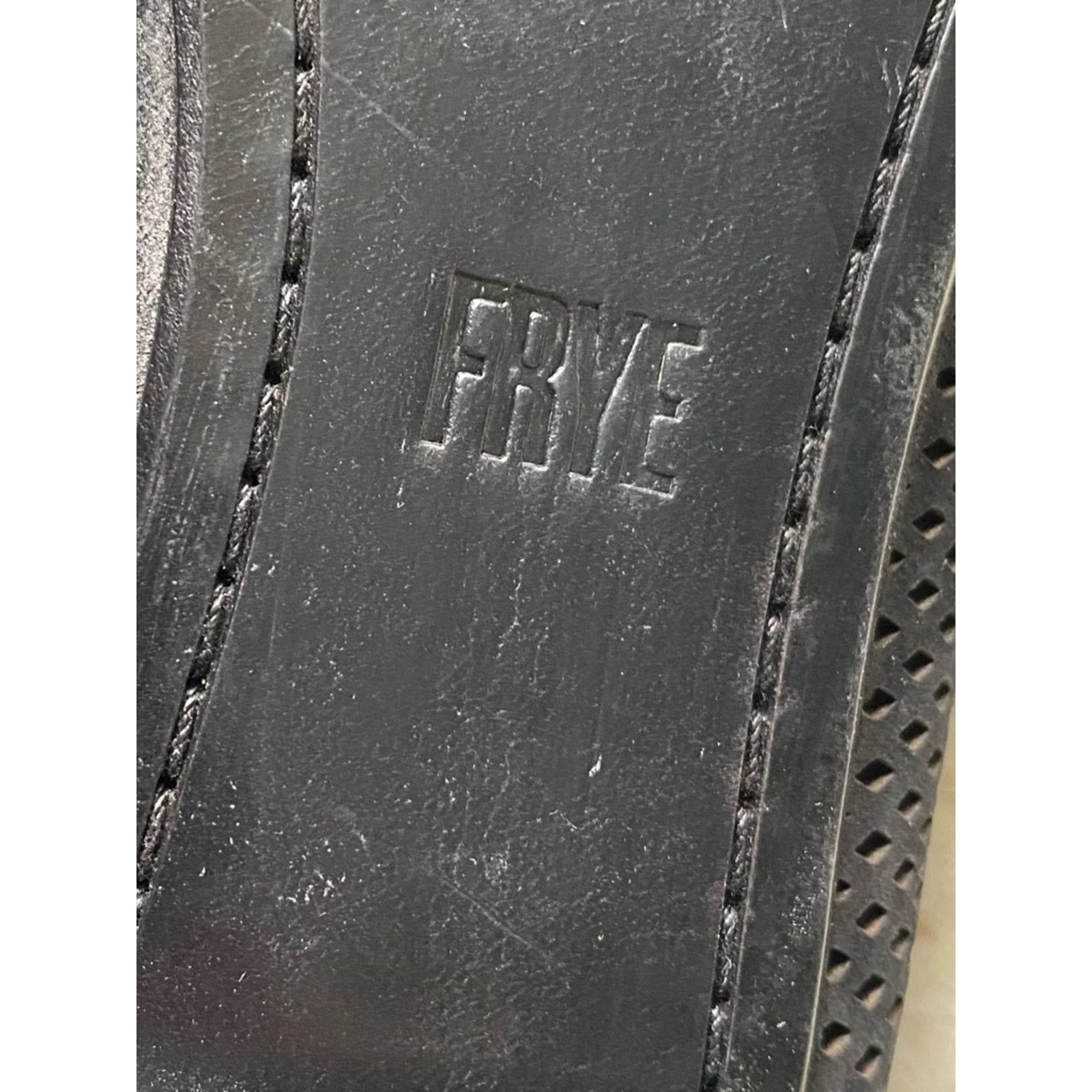 Frye FRYE $198 Gwen Black Leather Mesh Perforated Mule 9 EUC Size US 9 / IT 39 - 11 Thumbnail