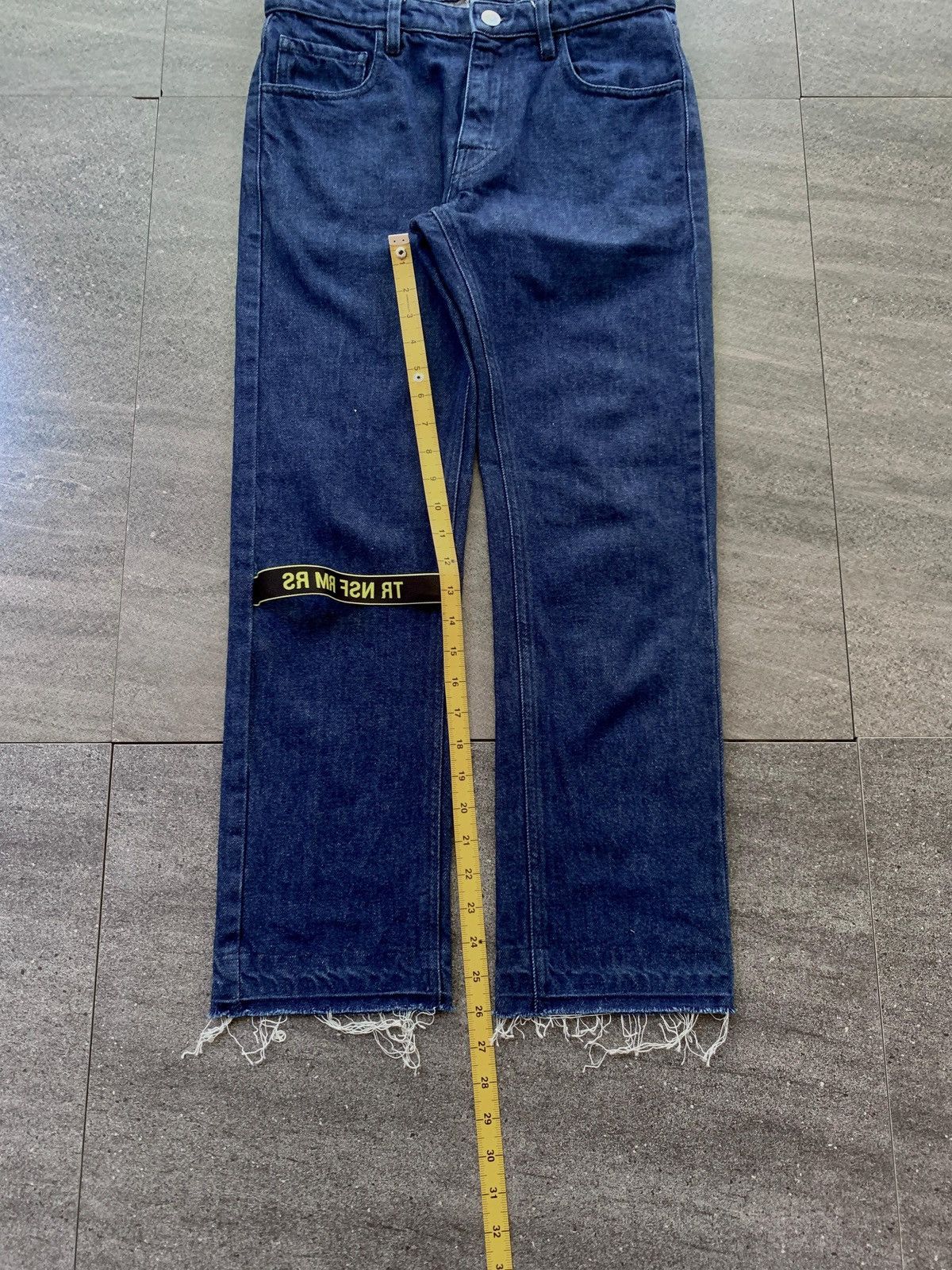 Raf Simons FREE TAX! SS 2019 Slim Tape Denim Jeans Size US 28 / EU 44 - 13 Thumbnail