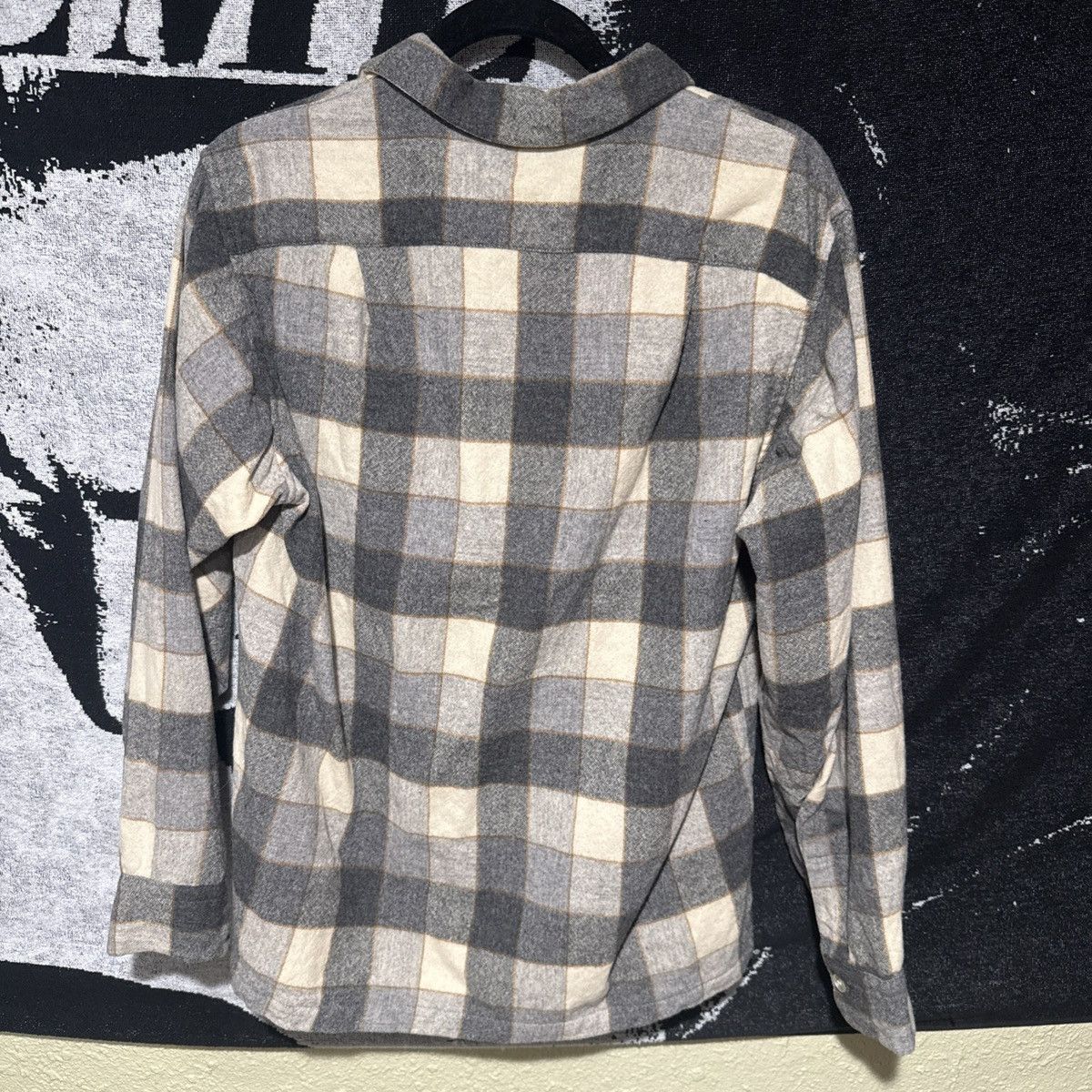 Pendleton VTG 70’s Pendleton Wool Board Shirt Loop Collar Grey Sz L Size US L / EU 52-54 / 3 - 2 Thumbnail